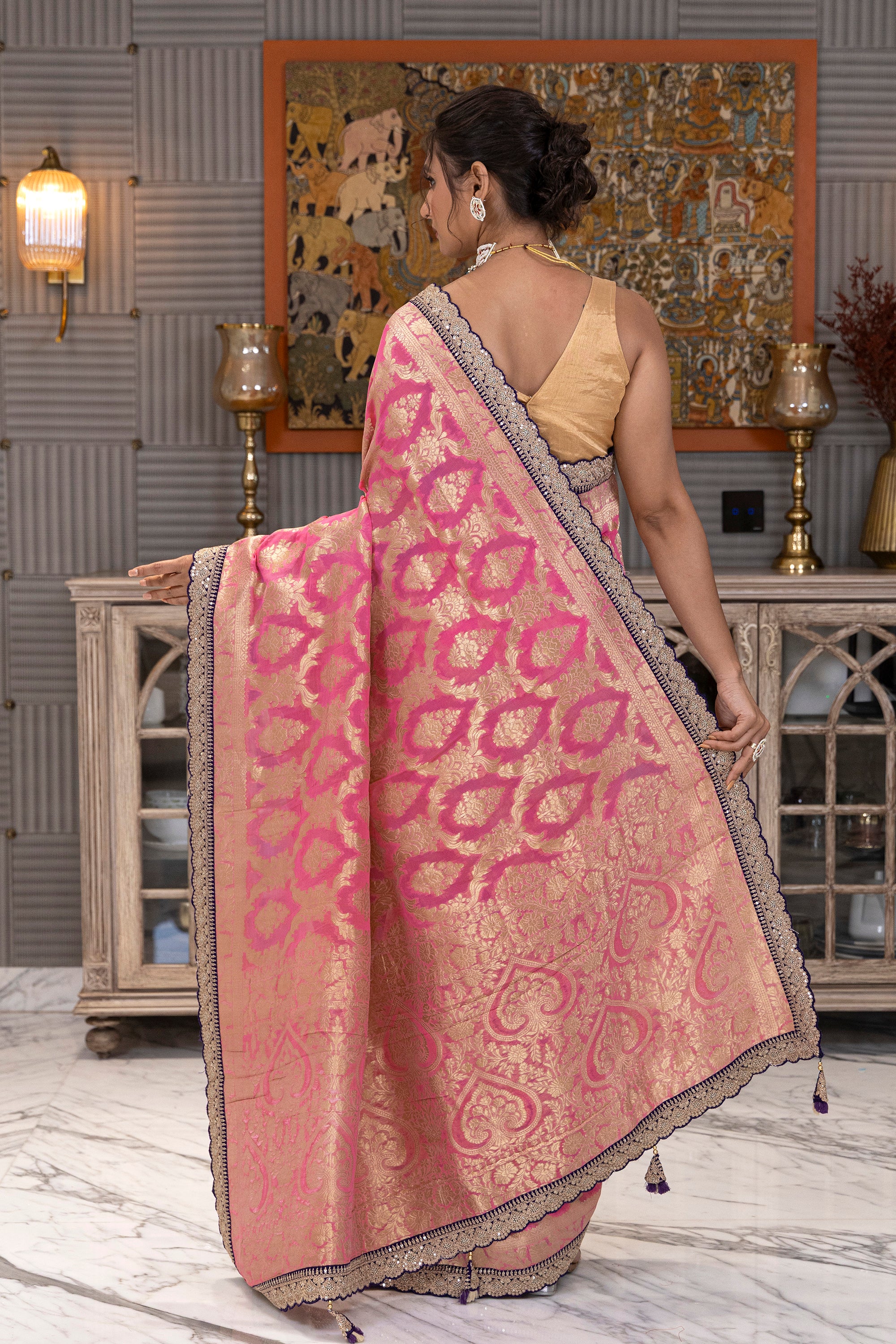 Semi Khaddi Banarasi