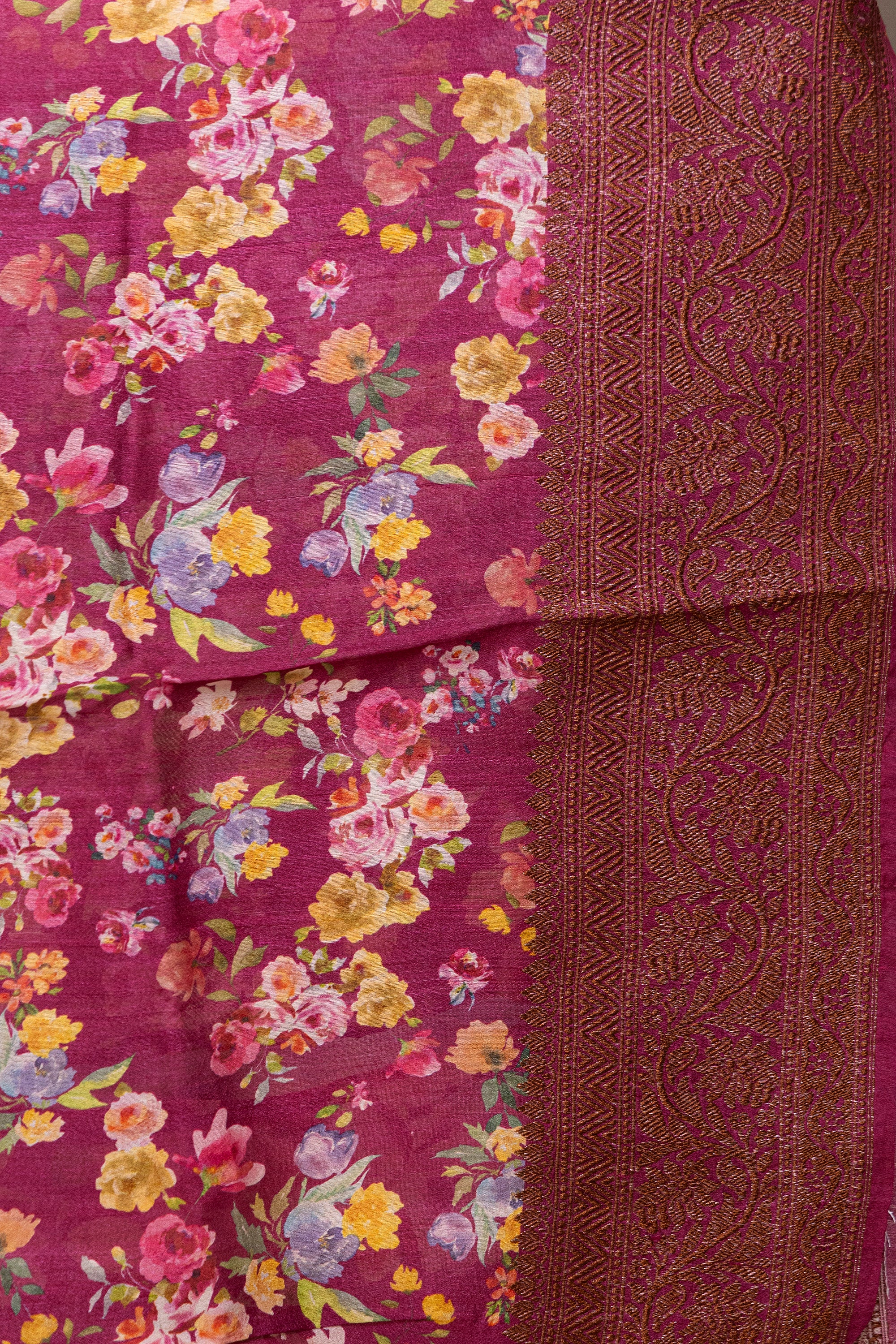 Tussar Digital Banarasi