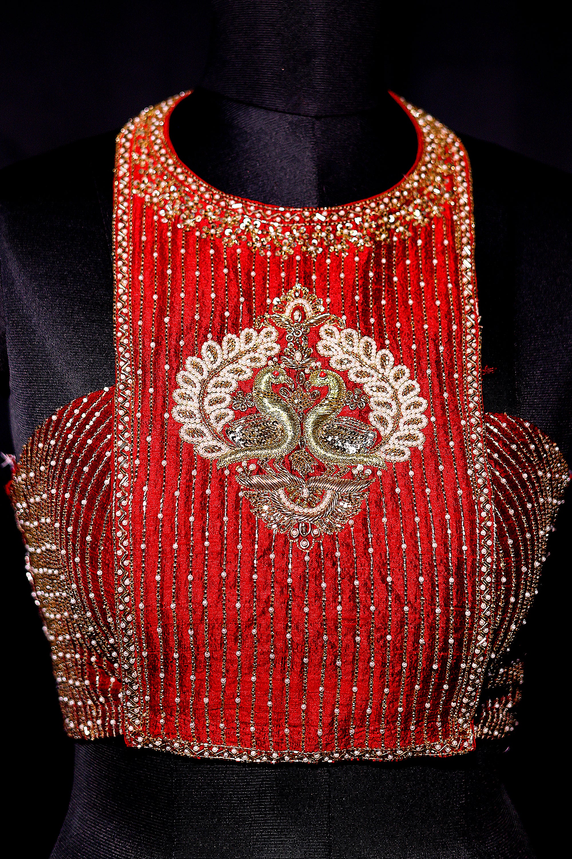 Raw Silk Zardosi Work