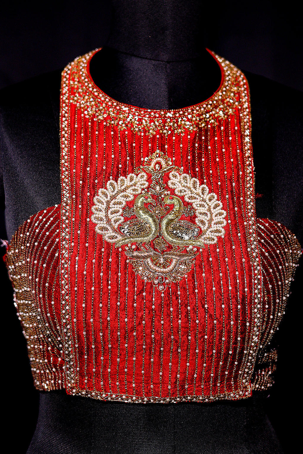 Raw Silk Zardosi Work