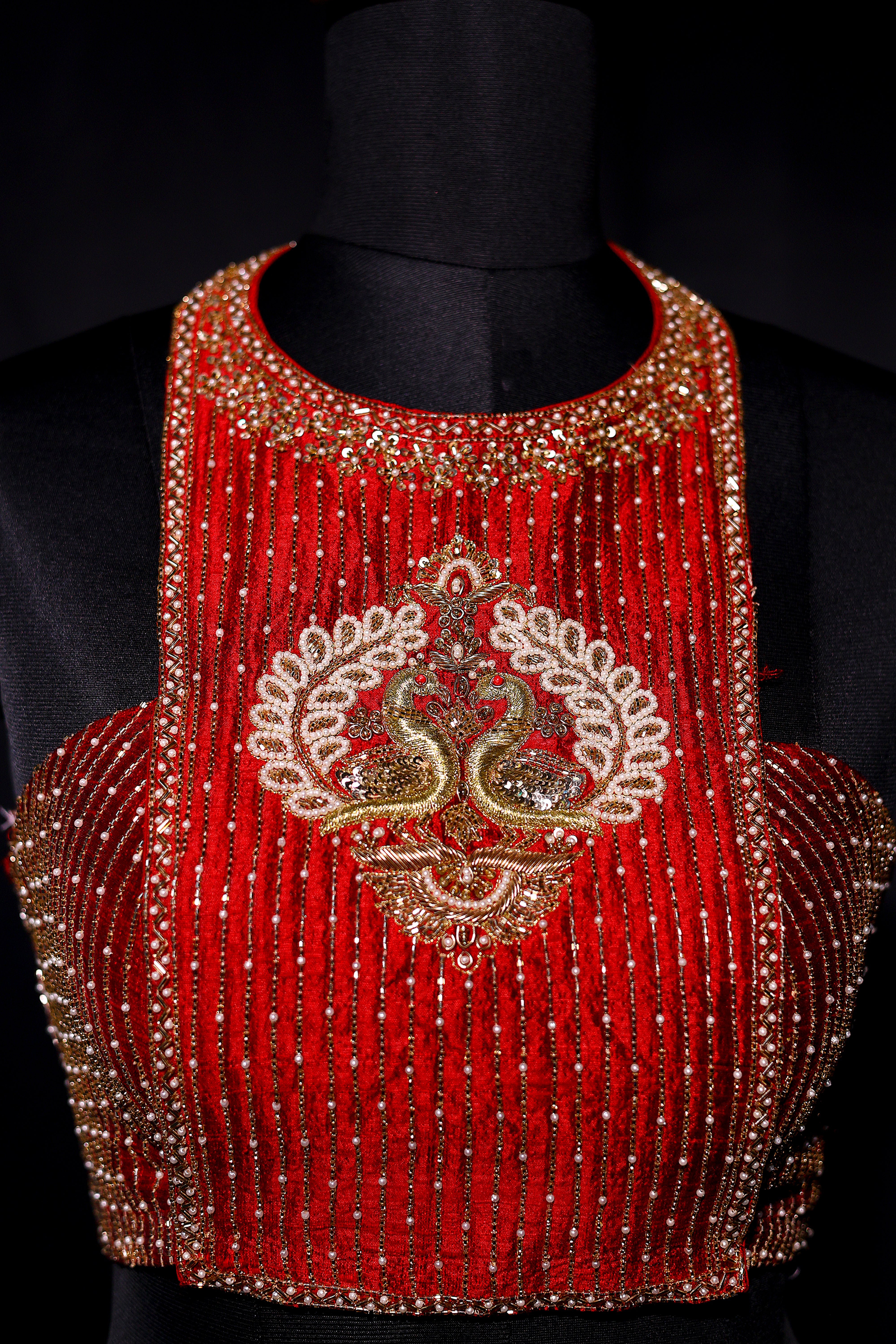 Raw Silk Zardosi Work