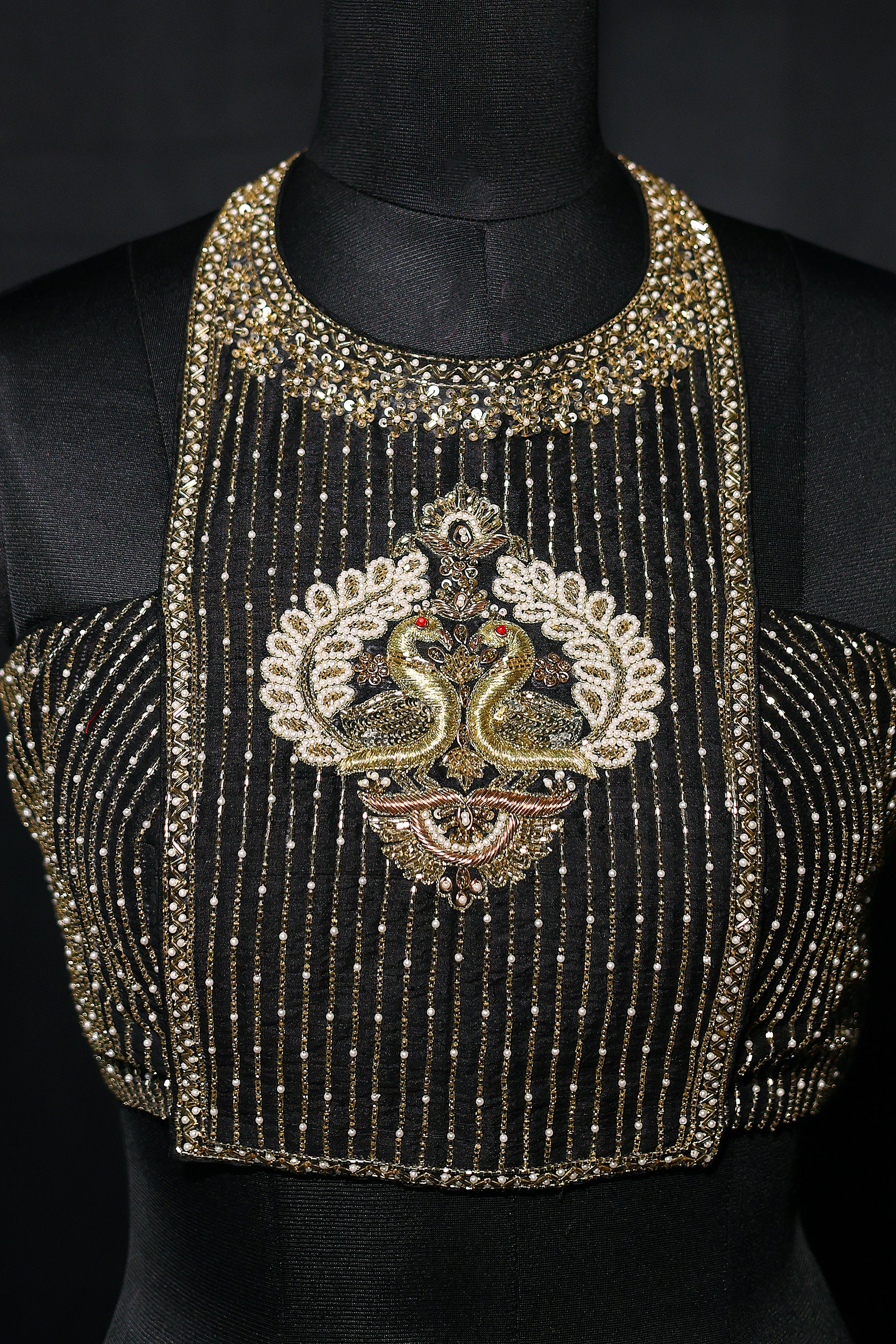 Raw Silk Zardosi Work