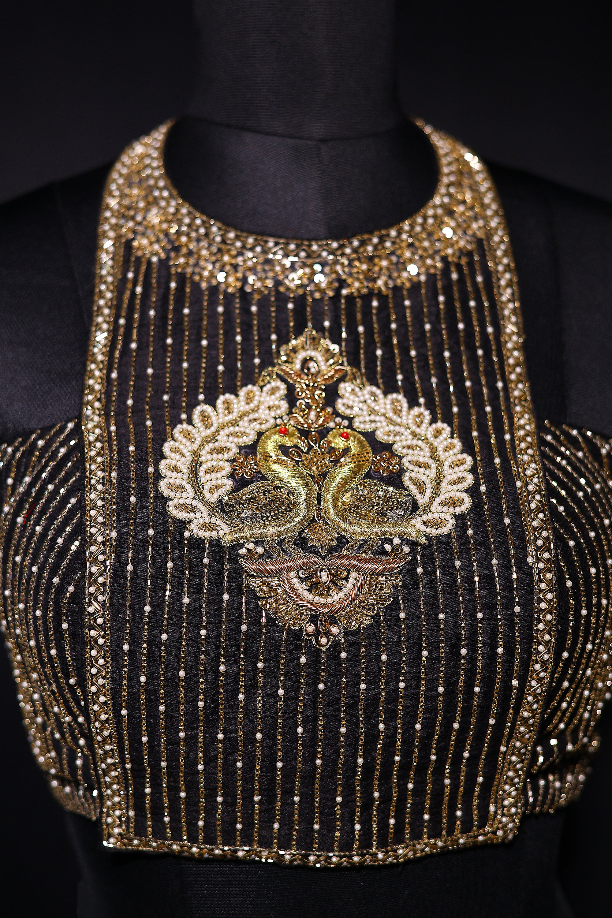 Raw Silk Zardosi Work