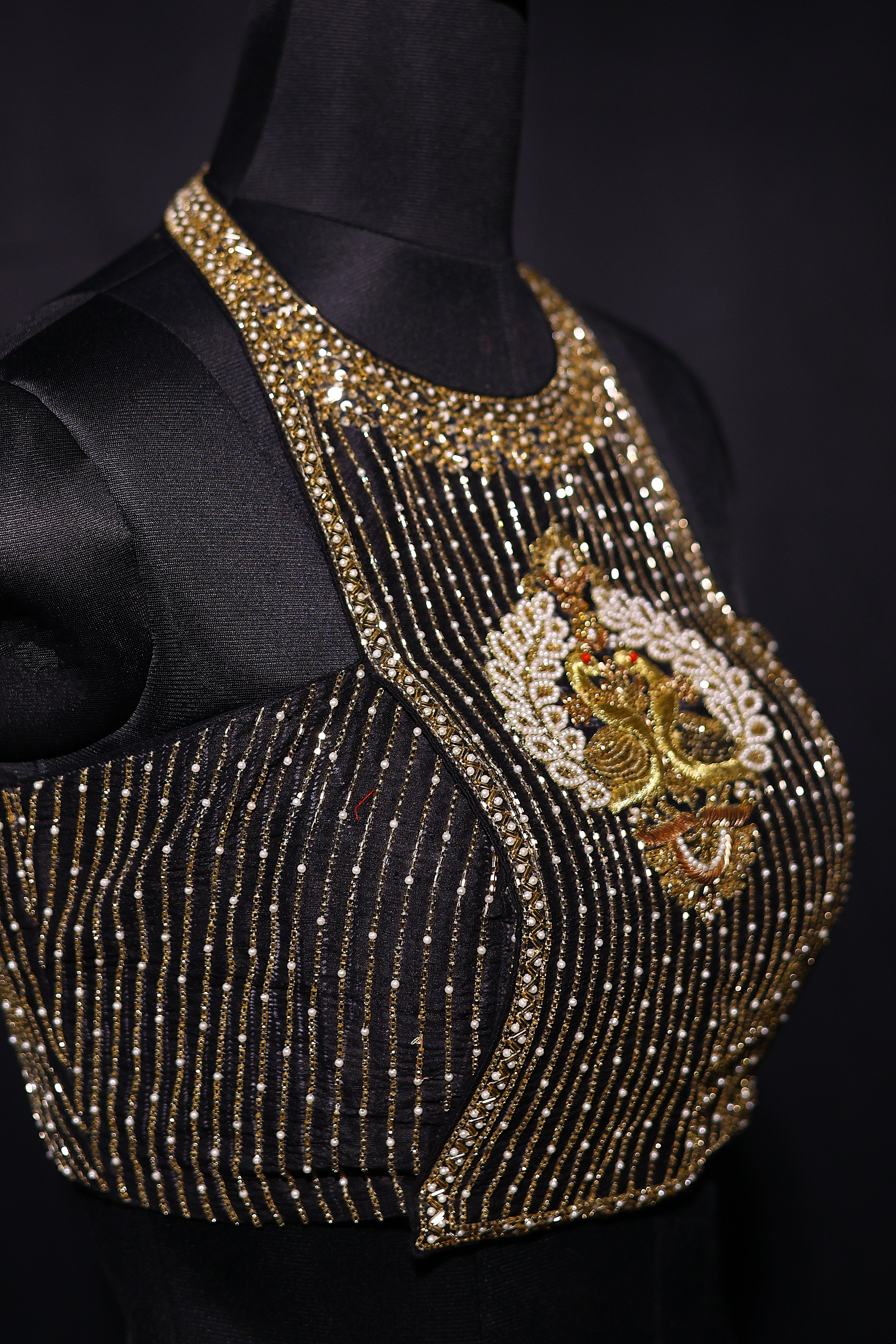 Raw Silk Zardosi Work