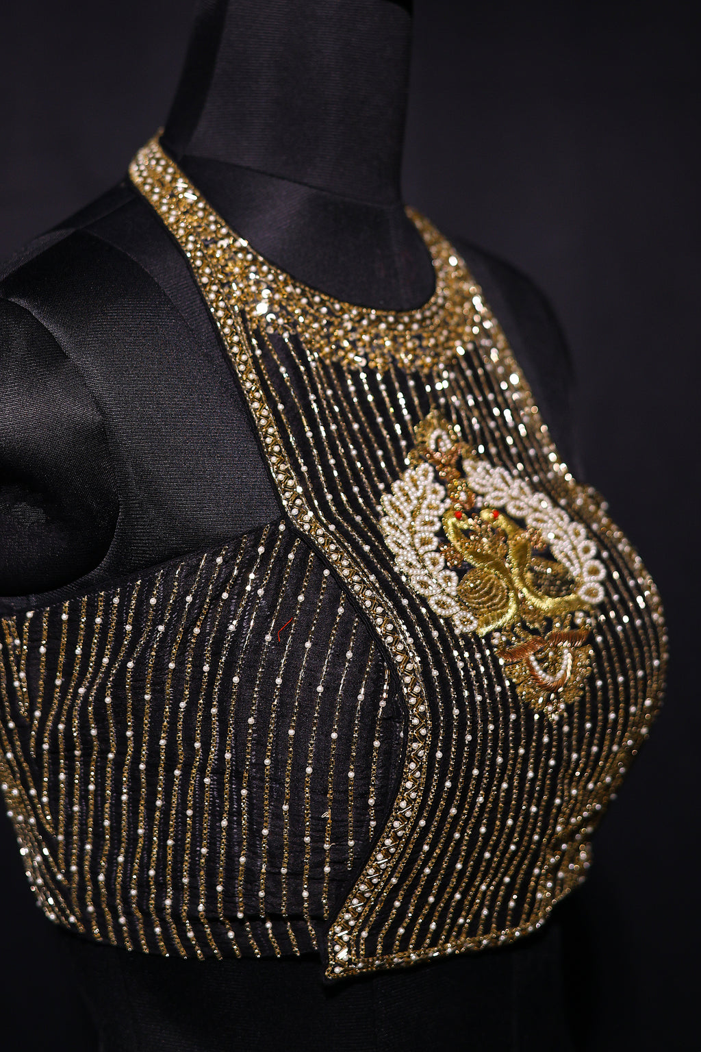 Raw Silk Zardosi Work