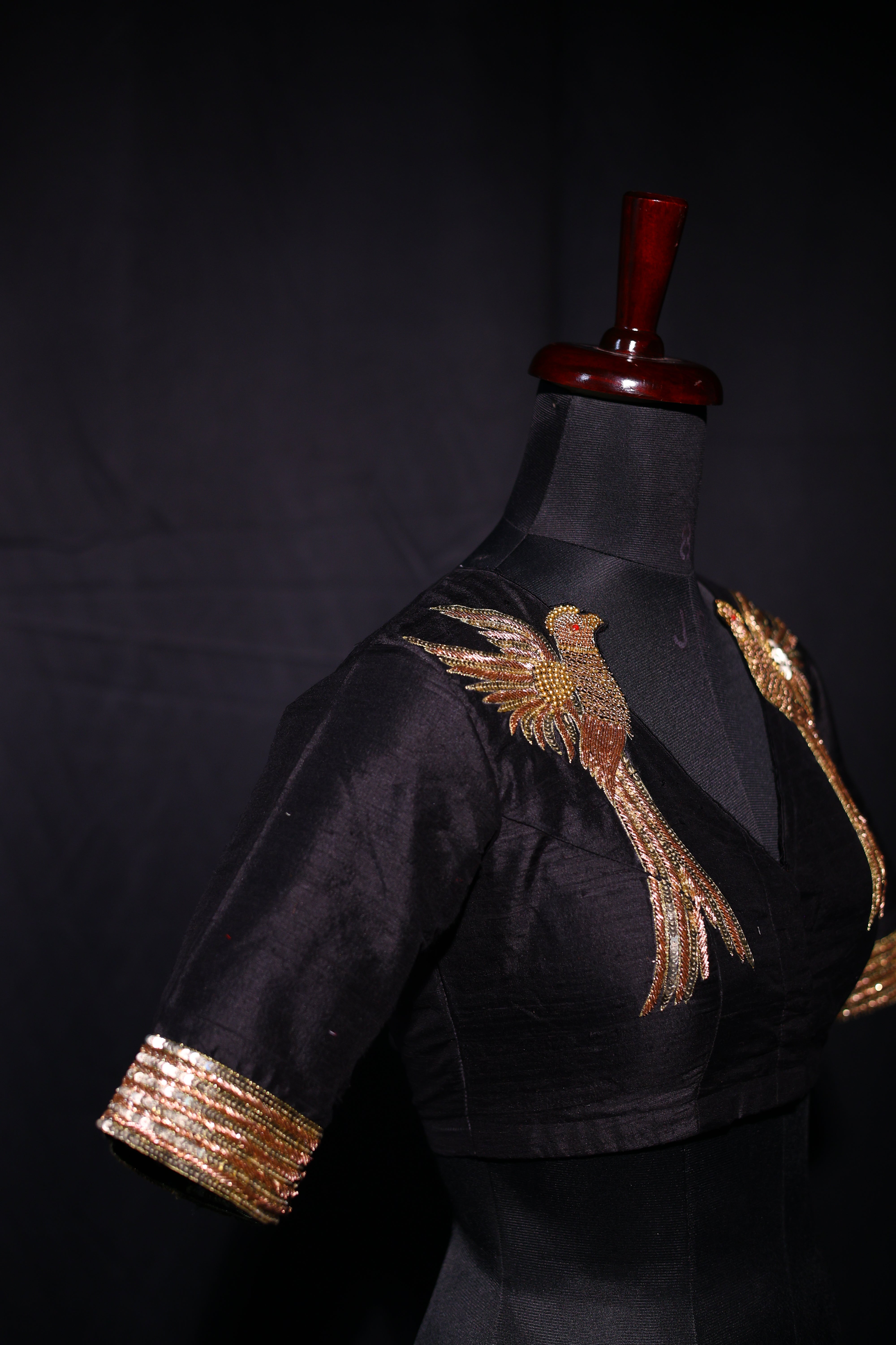 Raw Silk Zardosi Work