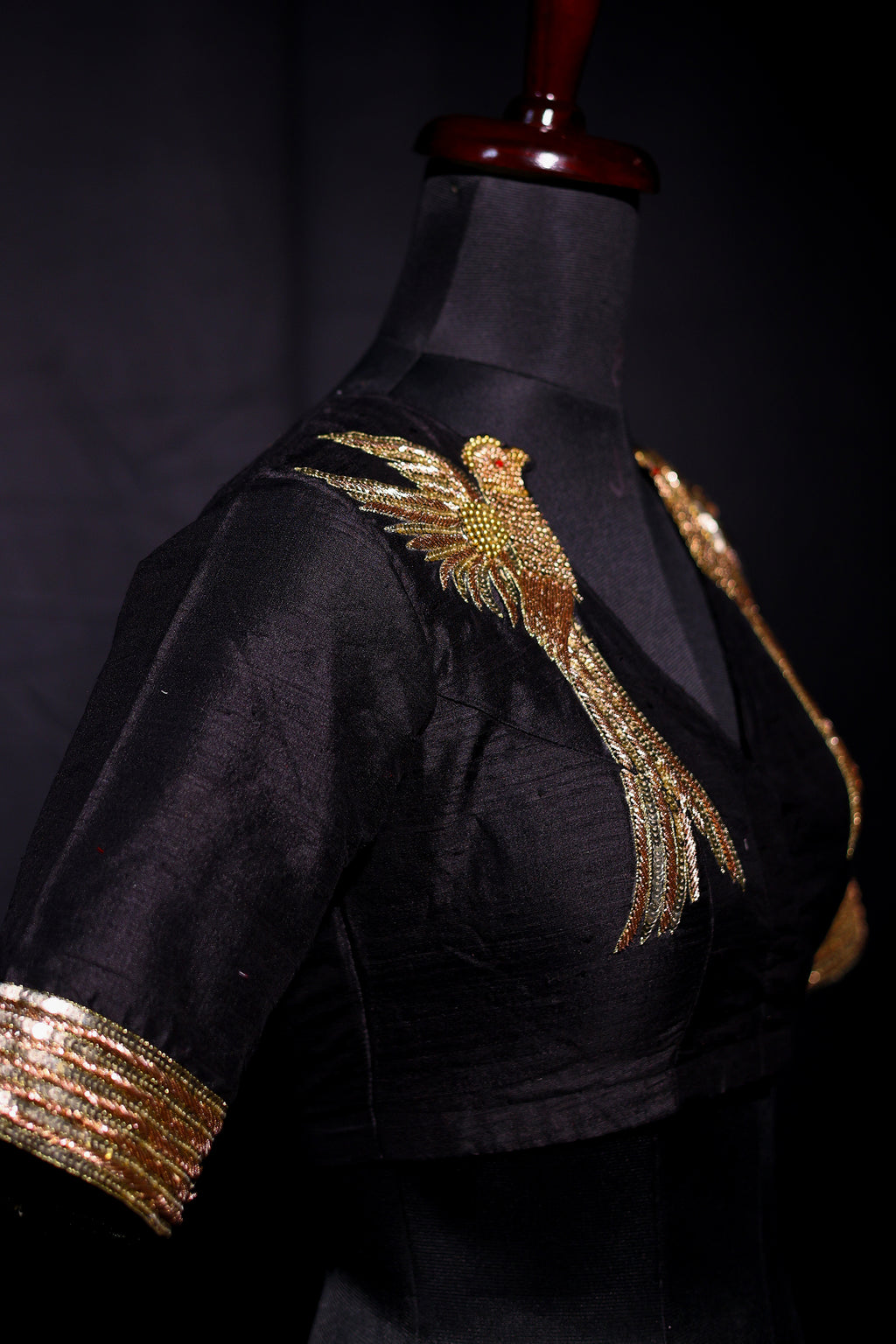 Raw Silk Zardosi Work