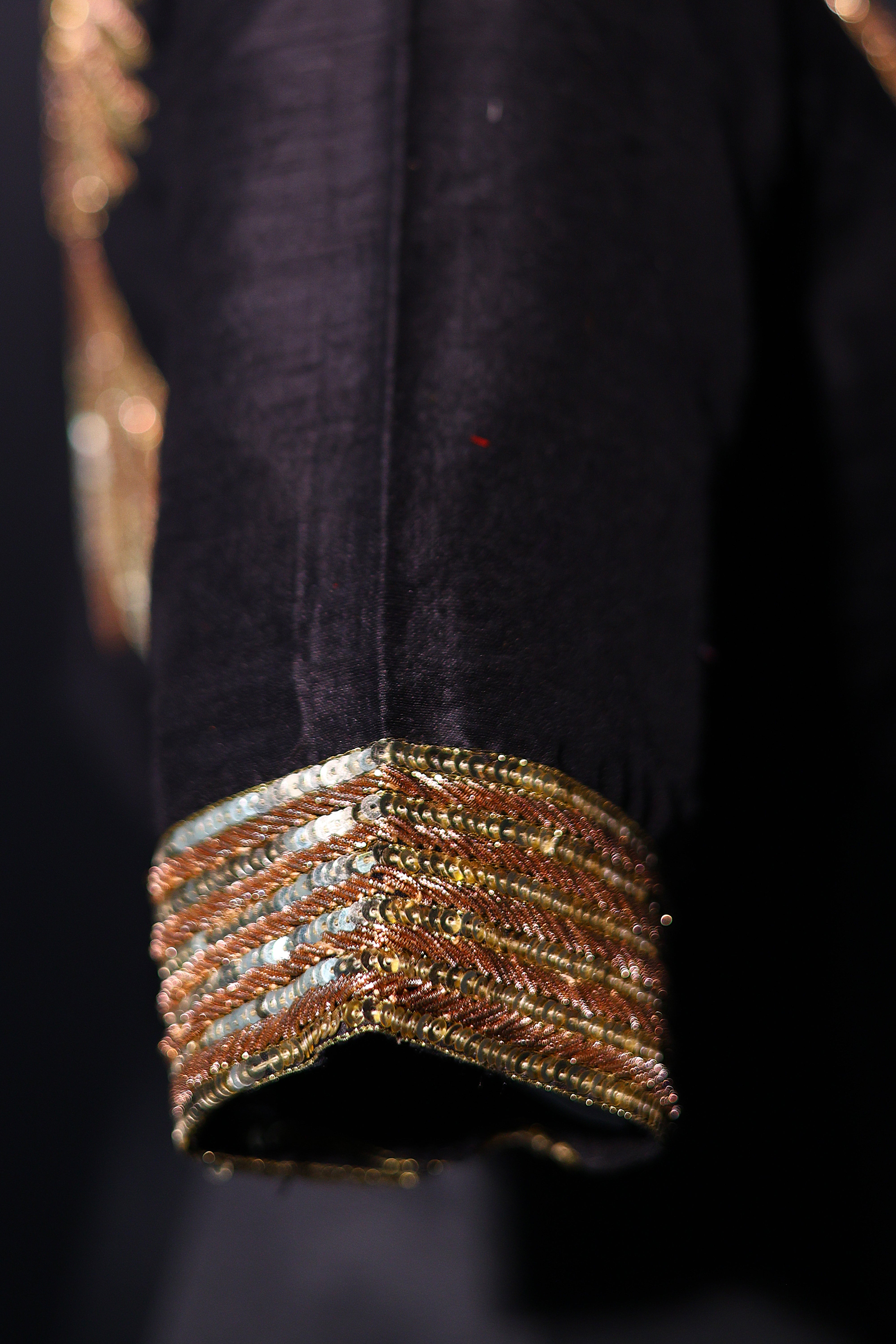 Raw Silk Zardosi Work