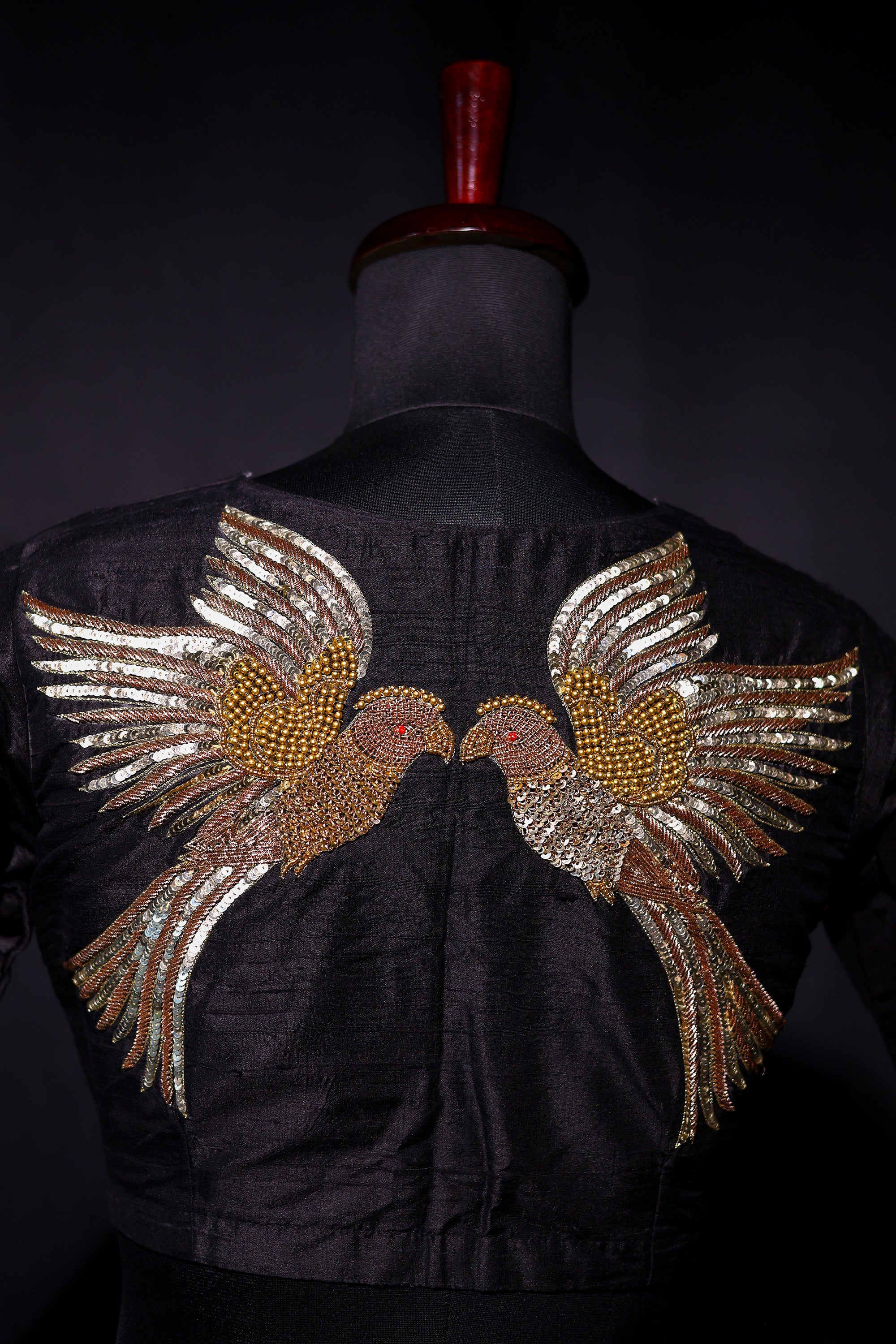 Raw Silk Zardosi Work