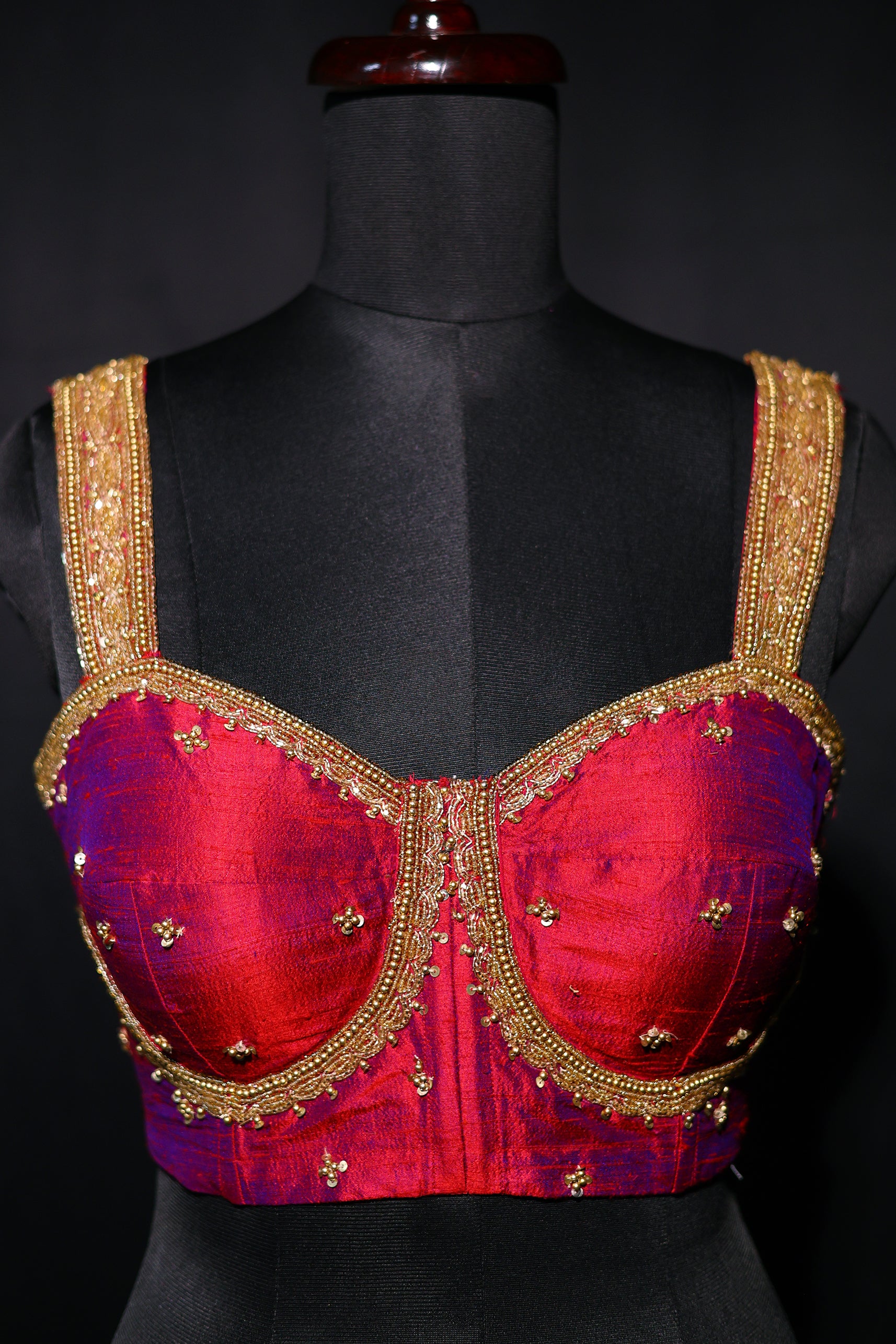 Raw Silk Sleeveless Blouse