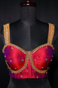 Raw Silk Sleeveless Blouse