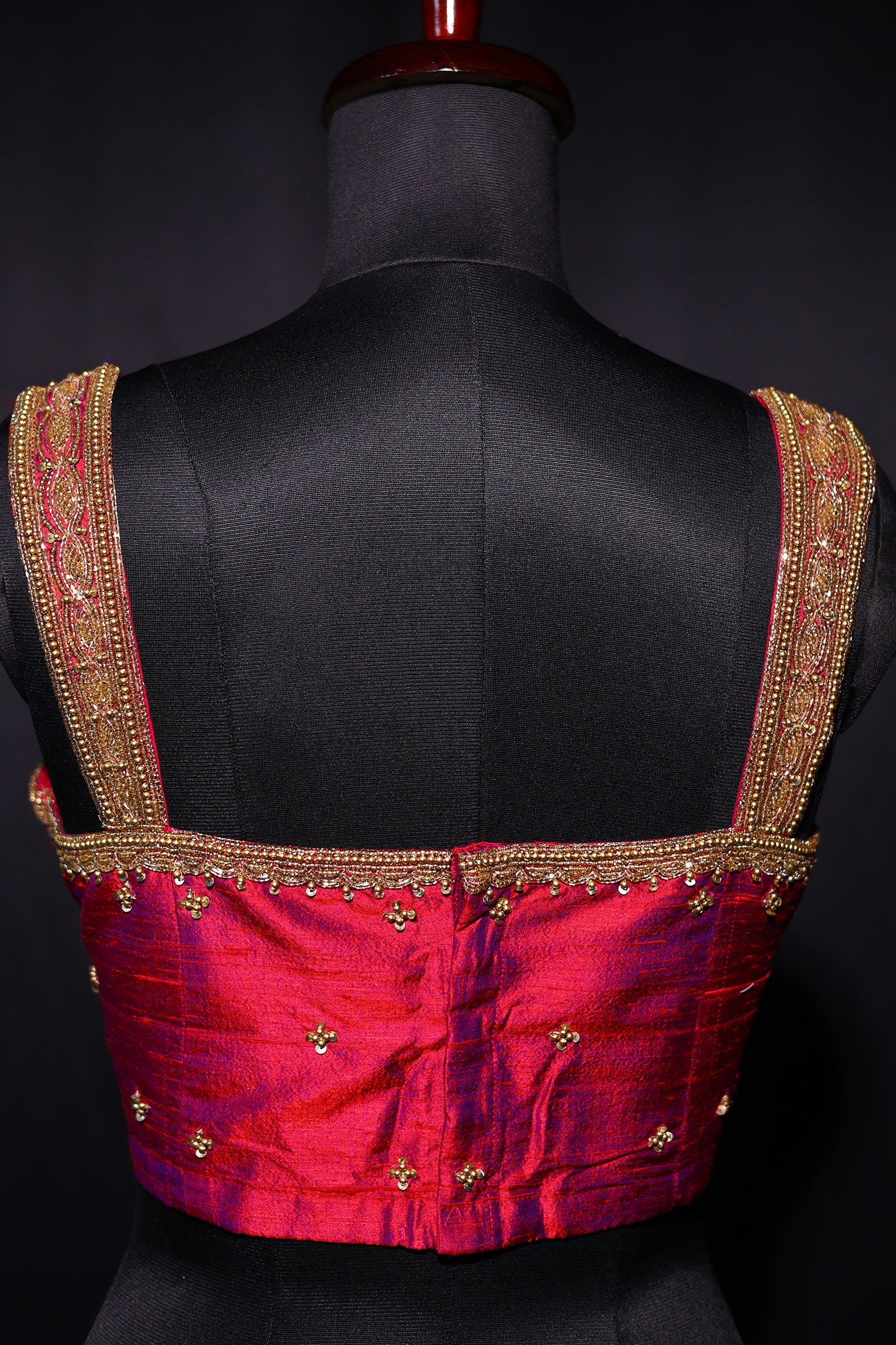 Raw Silk Sleeveless Blouse