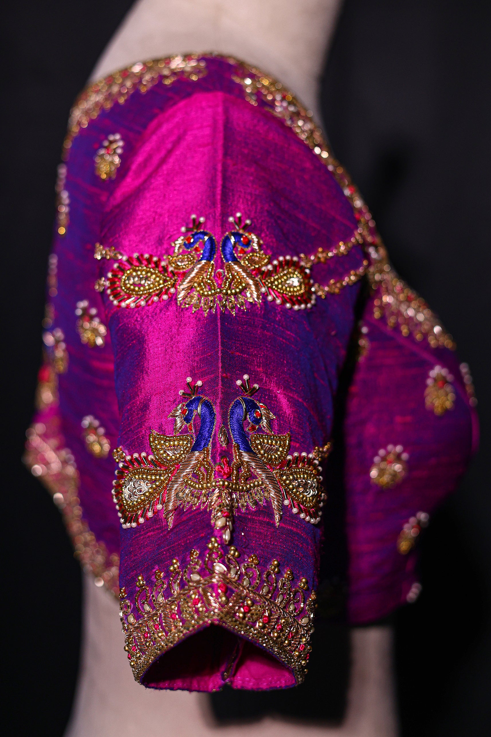 Raw Silk Zardosi Work