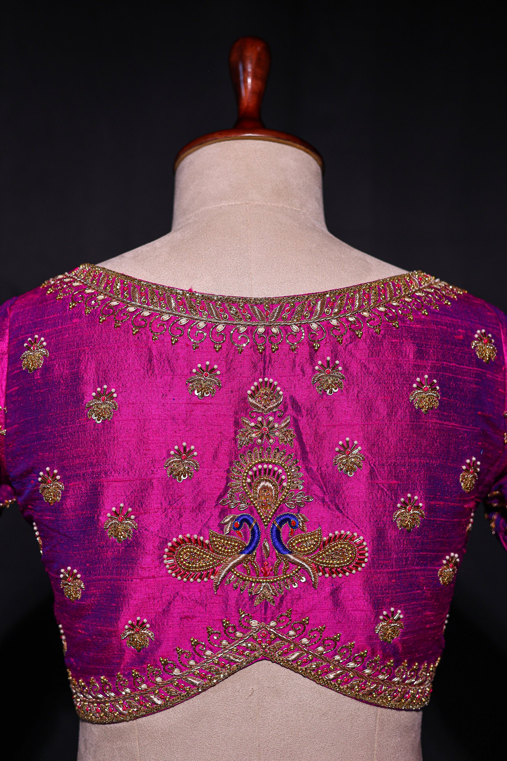 Raw Silk Zardosi Work
