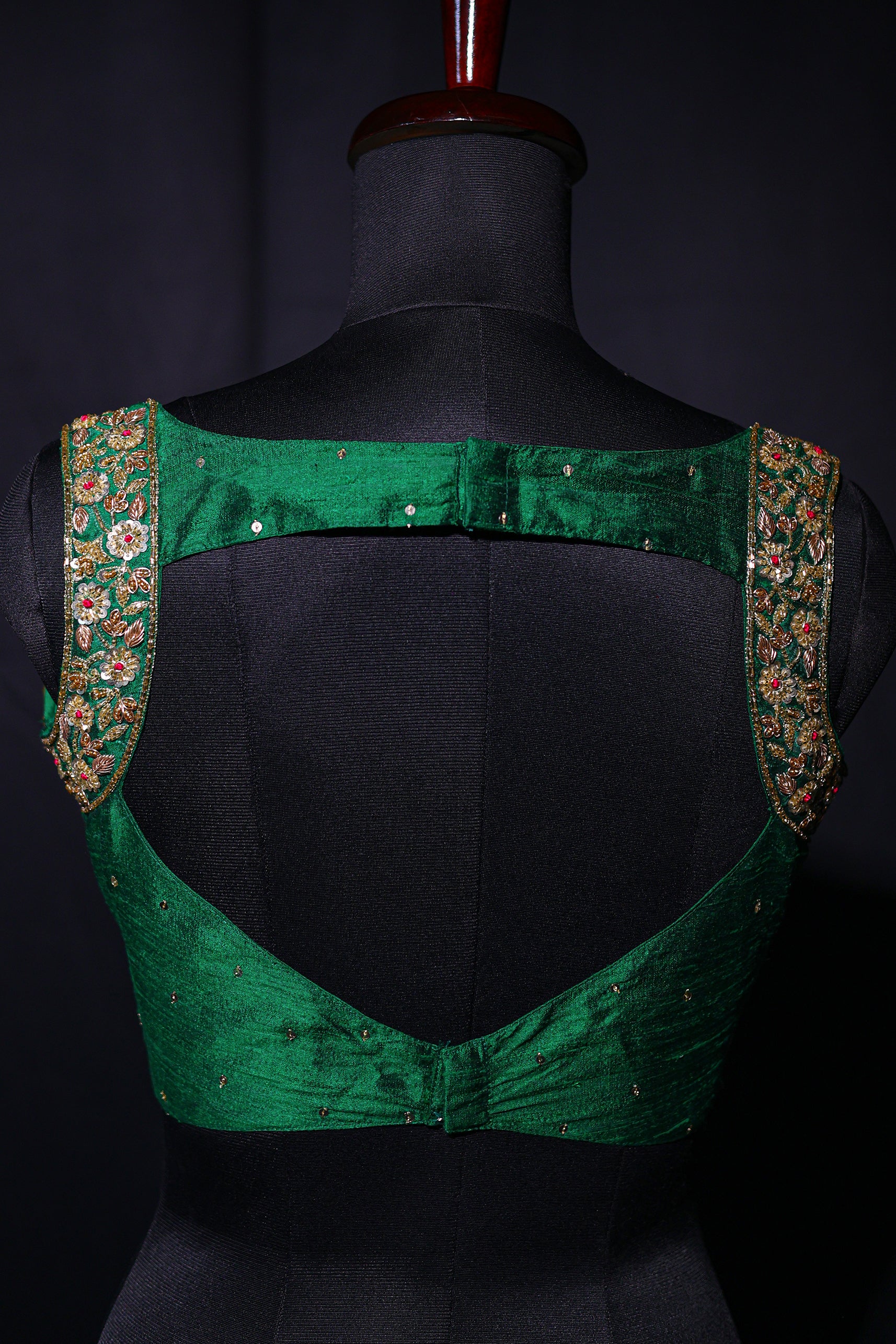Raw Silk Sleeveless Blouse
