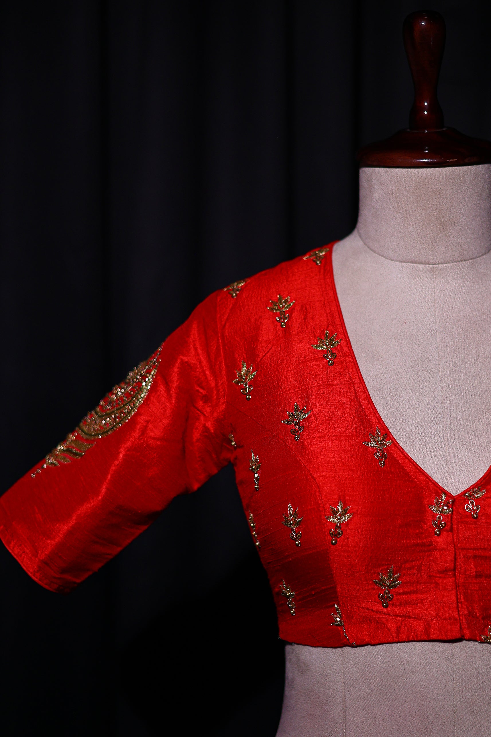 Raw Silk Zardosi Work