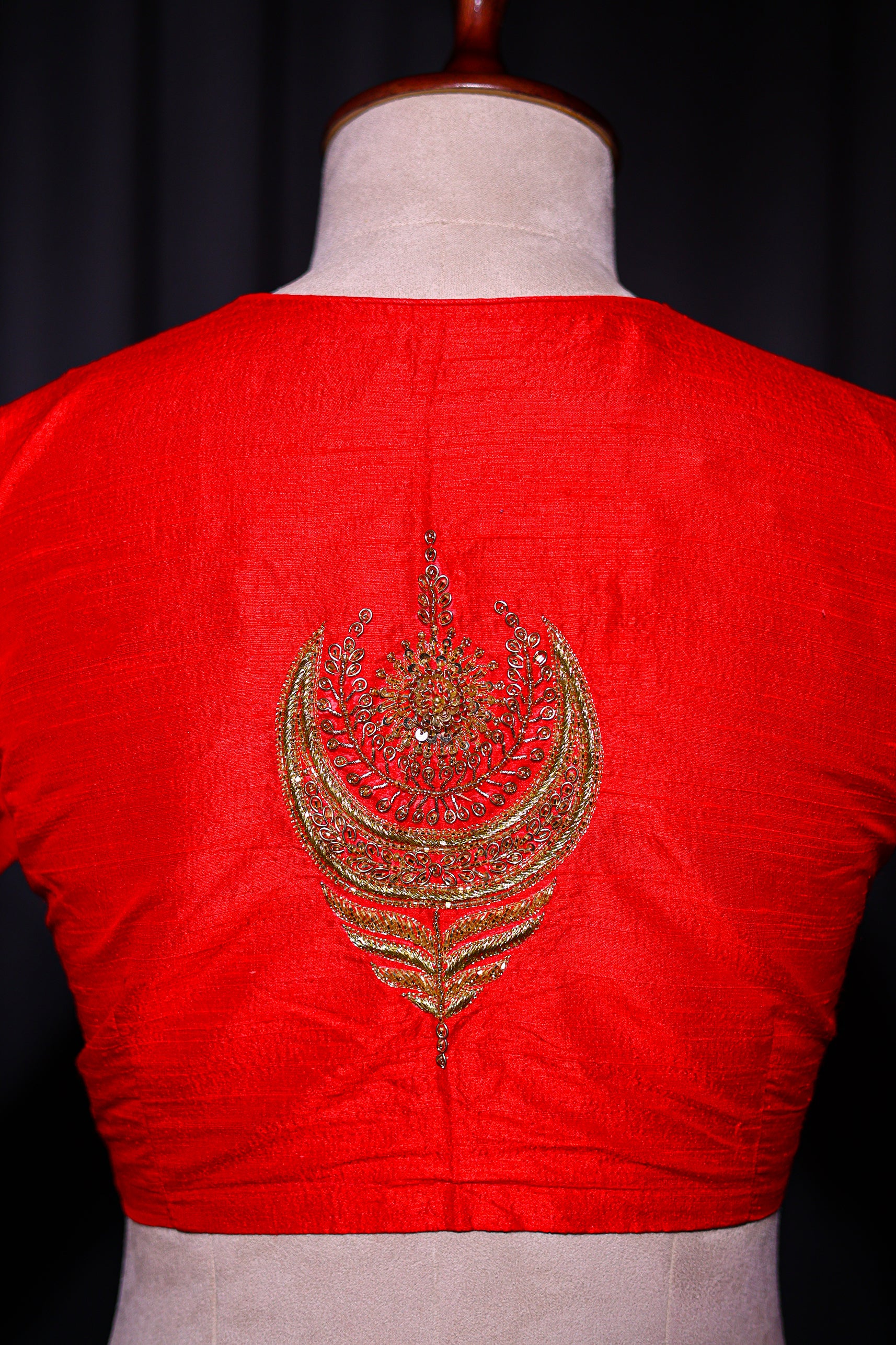 Raw Silk Zardosi Work