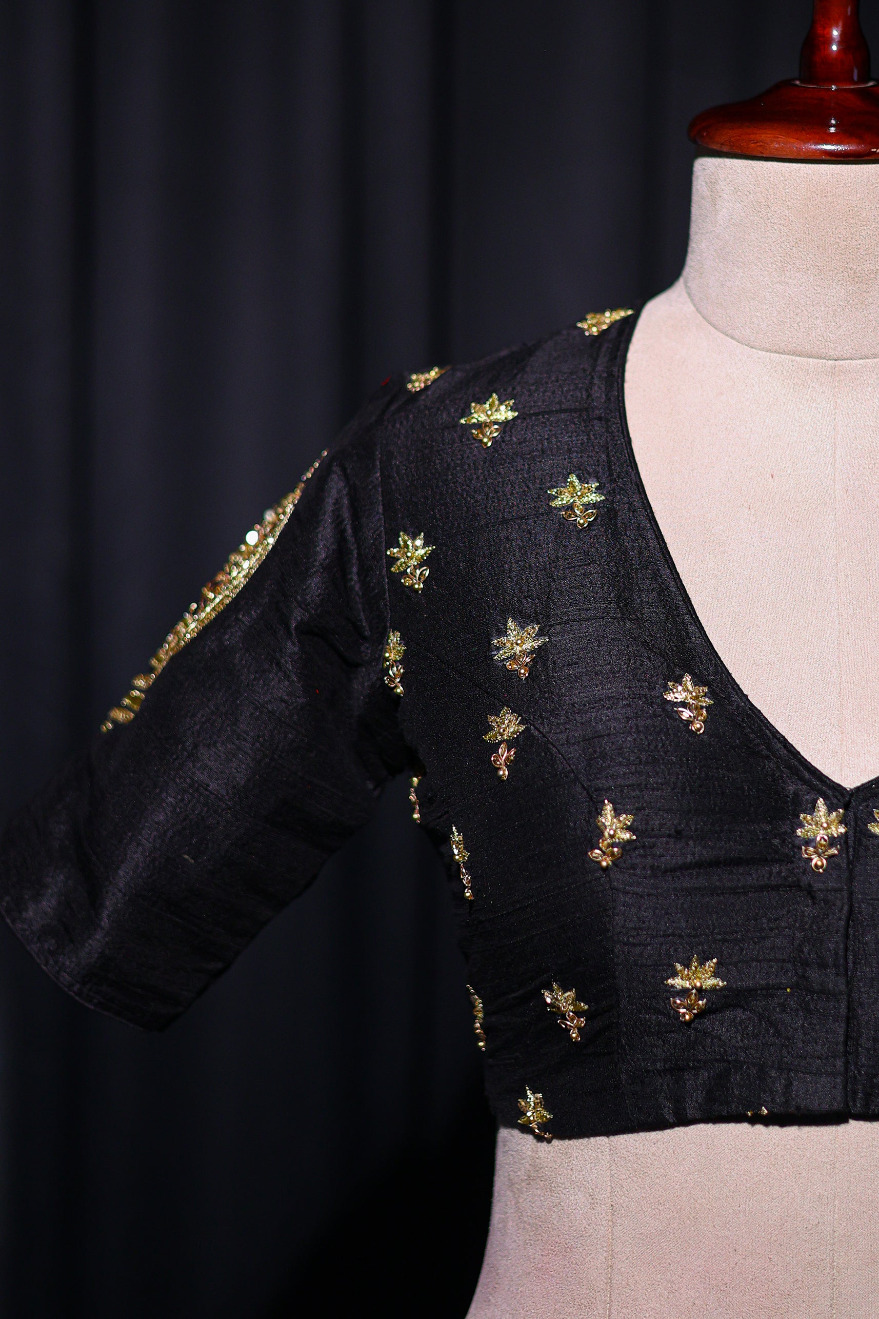 Raw Silk Zardosi Work