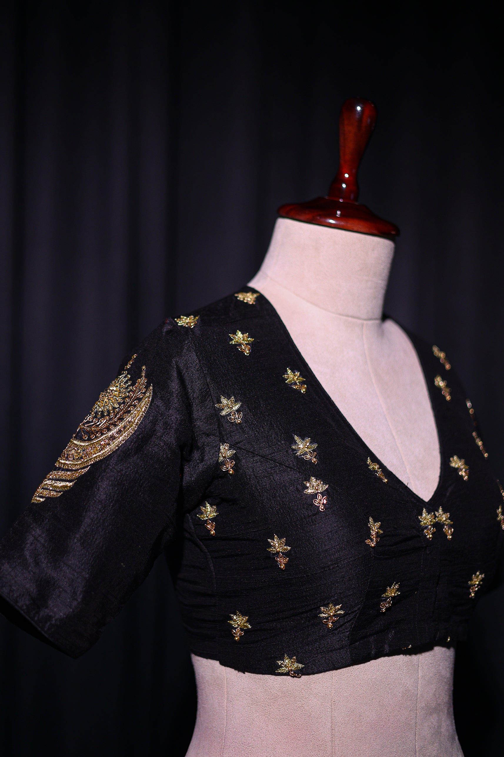 Raw Silk Zardosi Work