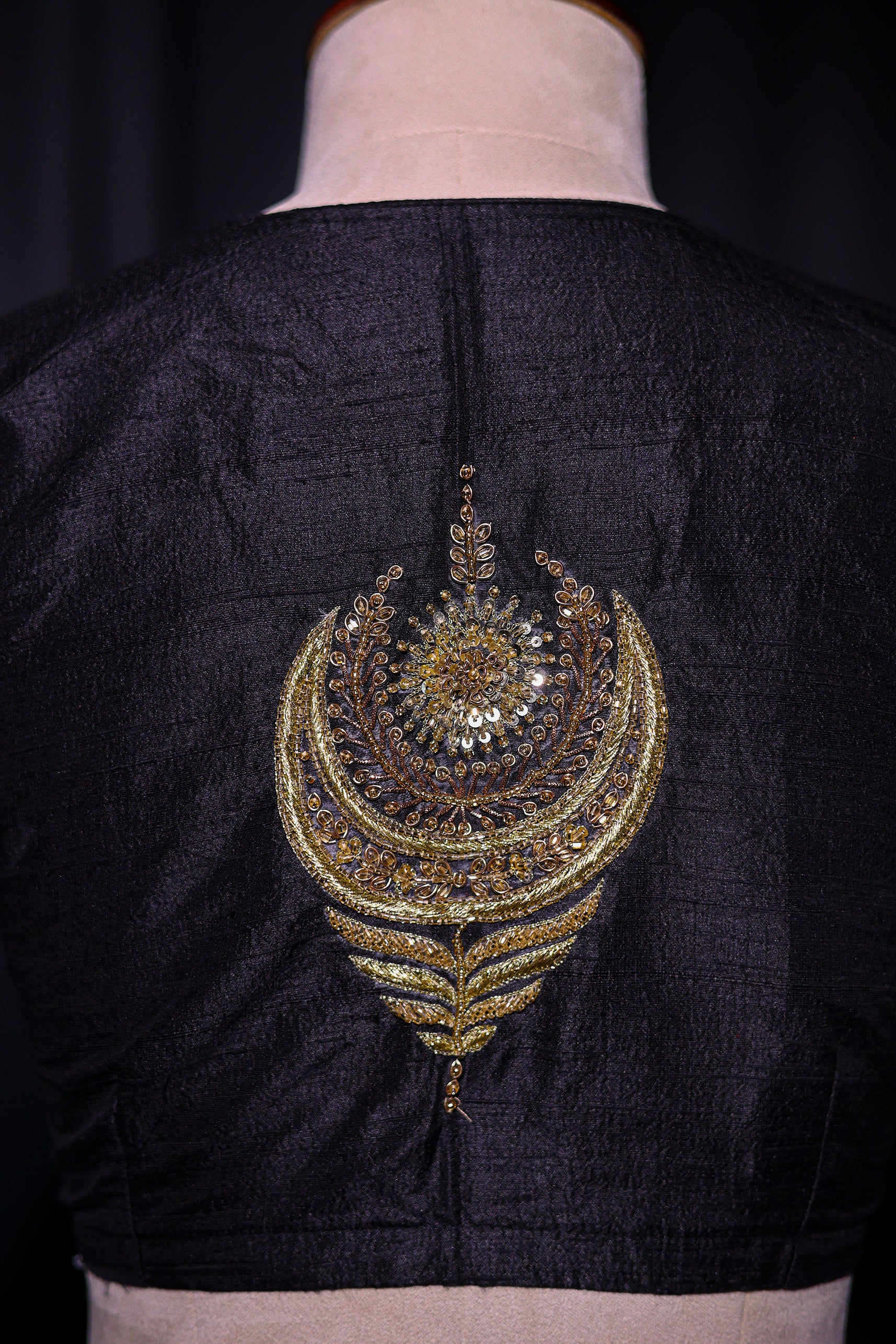 Raw Silk Zardosi Work