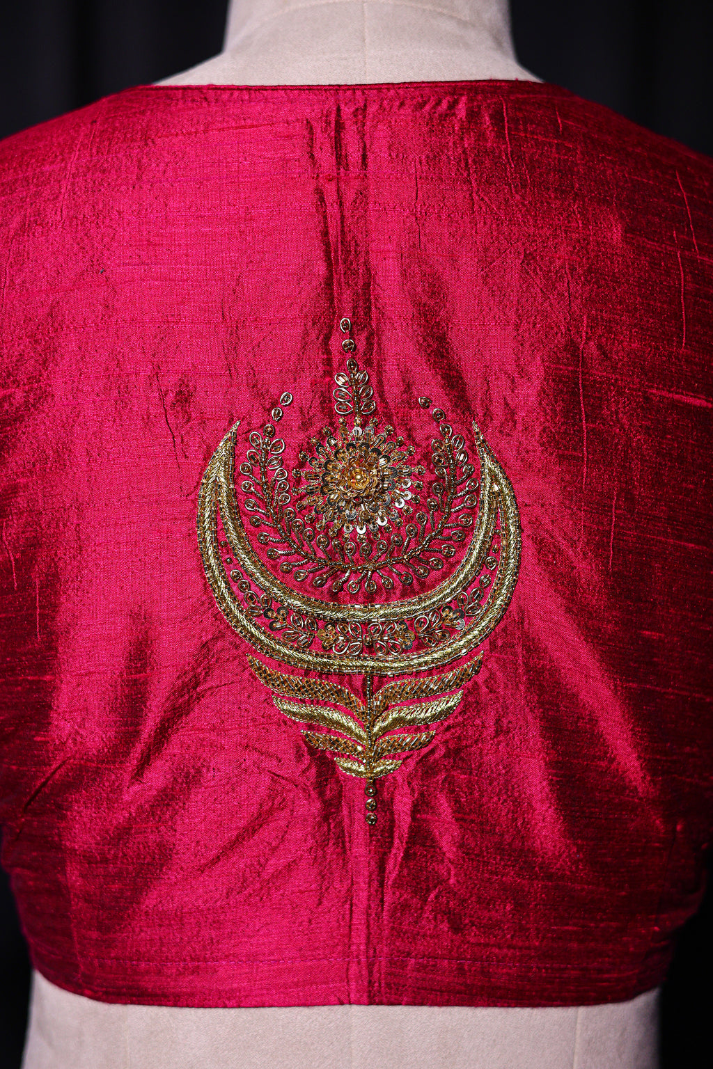 Raw Silk Zardosi Work