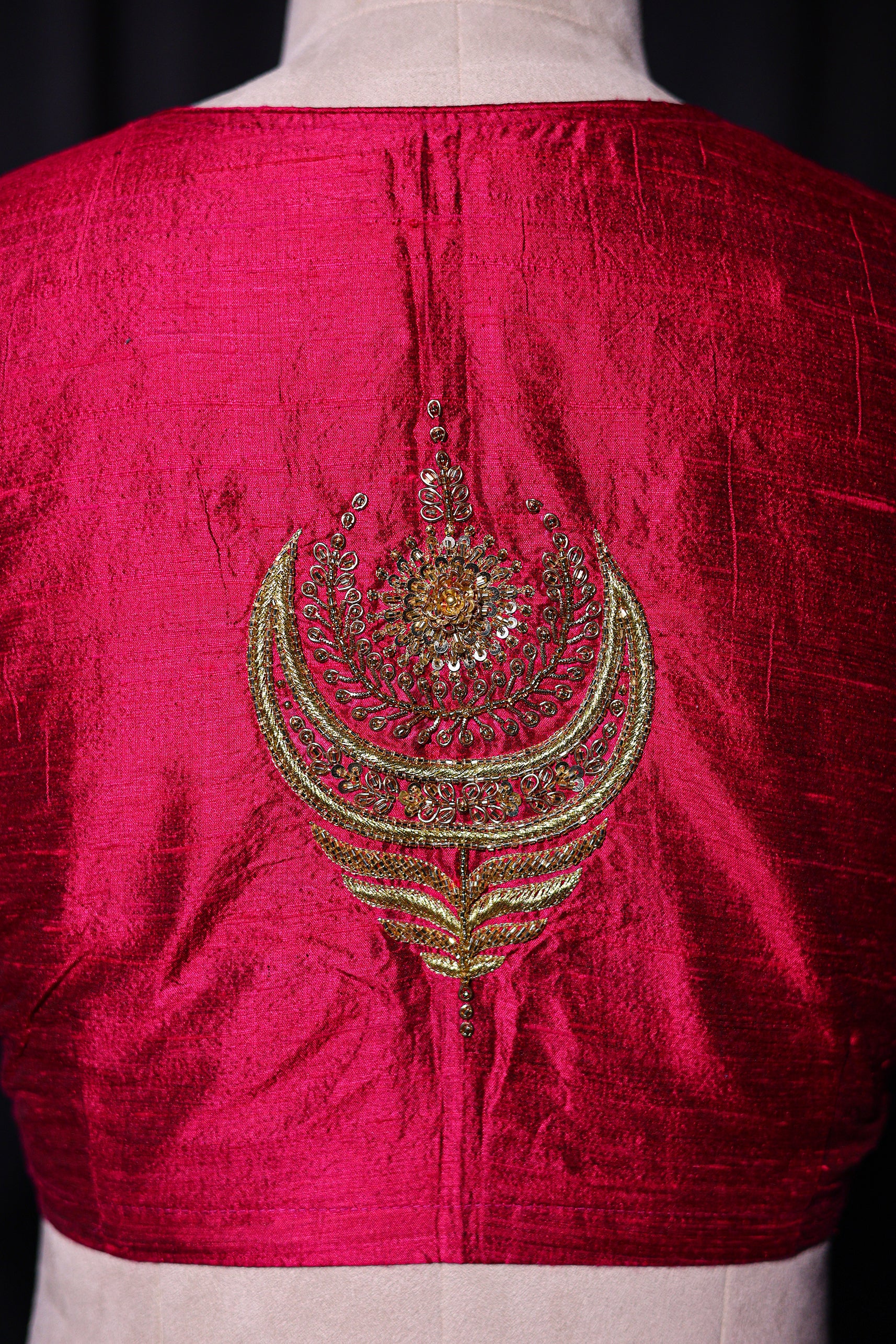 Raw Silk Zardosi Work