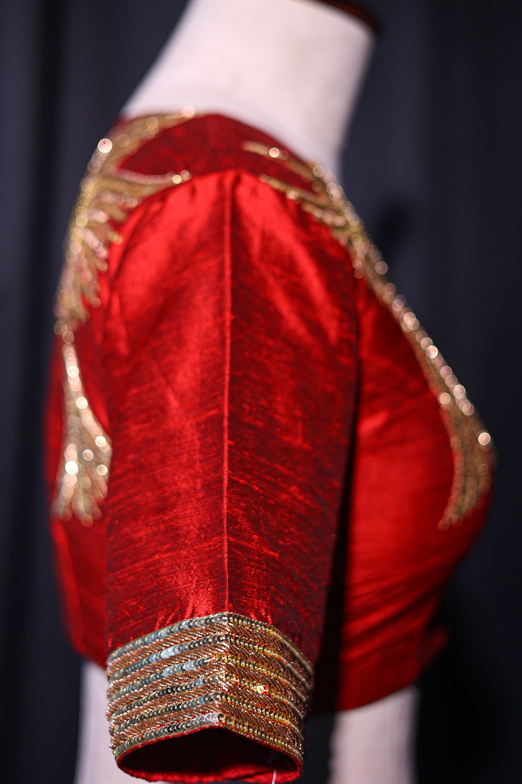Raw Silk Zardosi Work