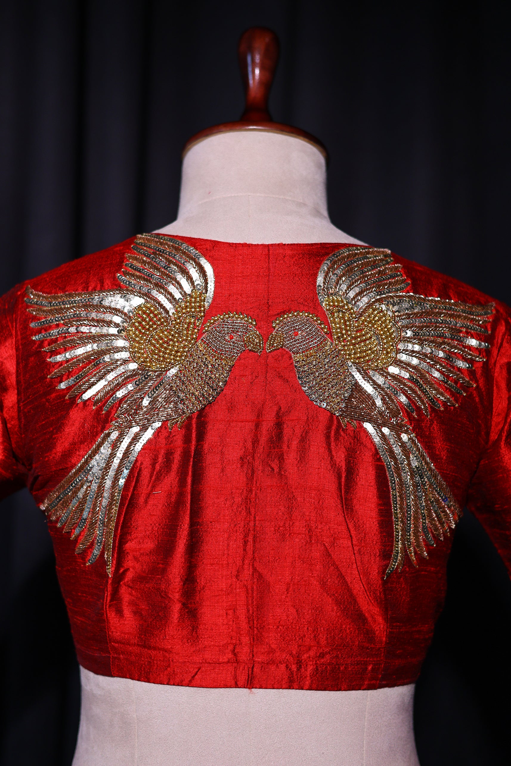 Raw Silk Zardosi Work