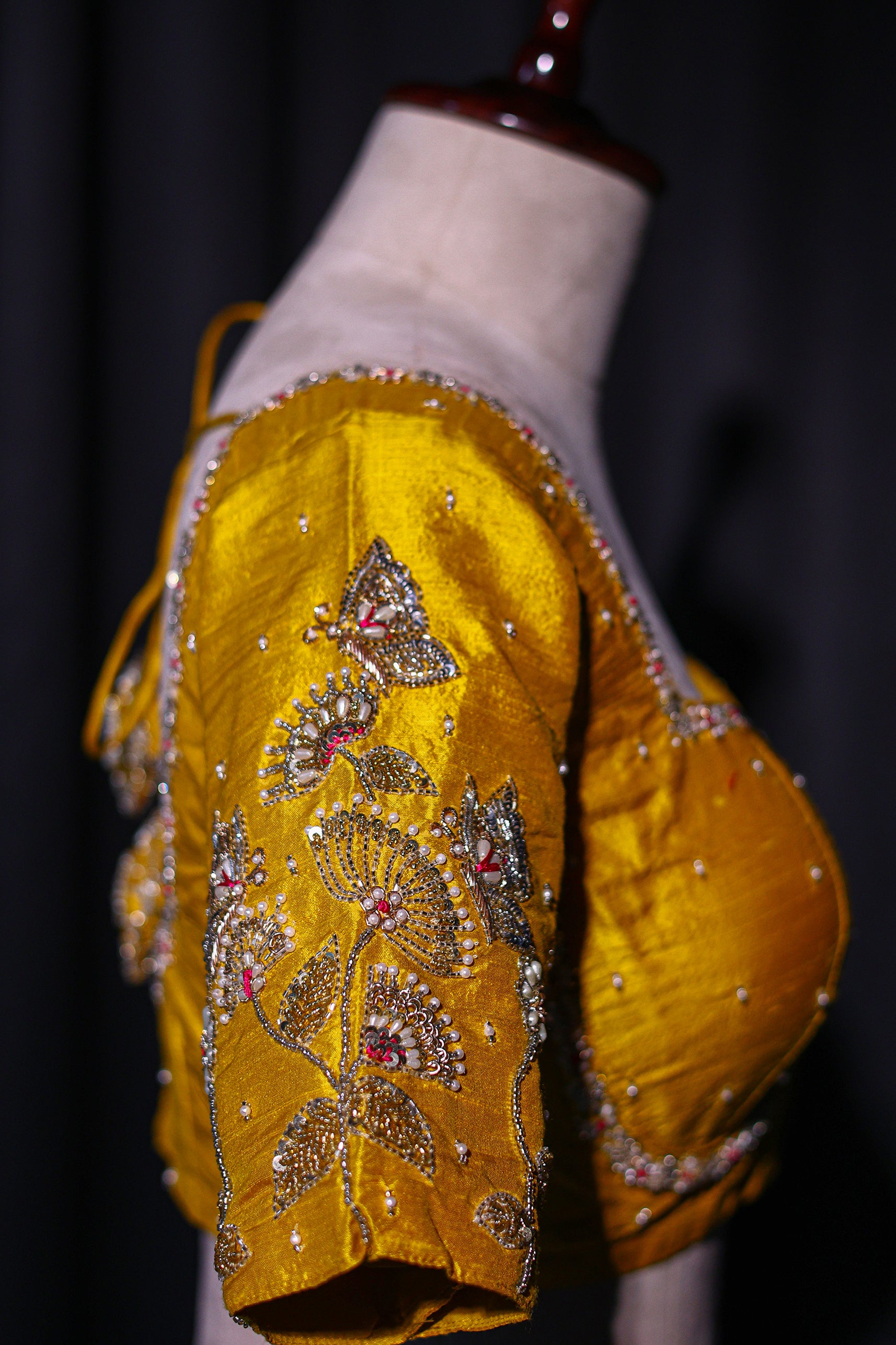 Raw Silk Zardosi Work