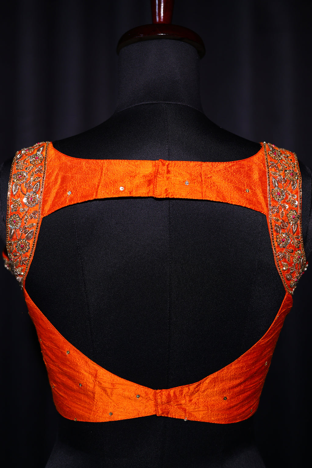 Raw Silk Sleeveless Blouse