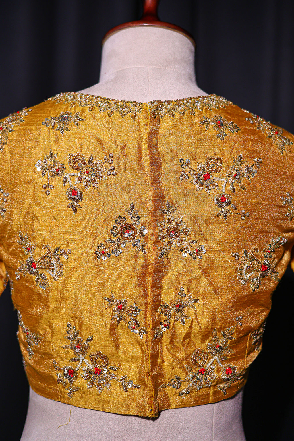 Raw Silk Zardosi Work