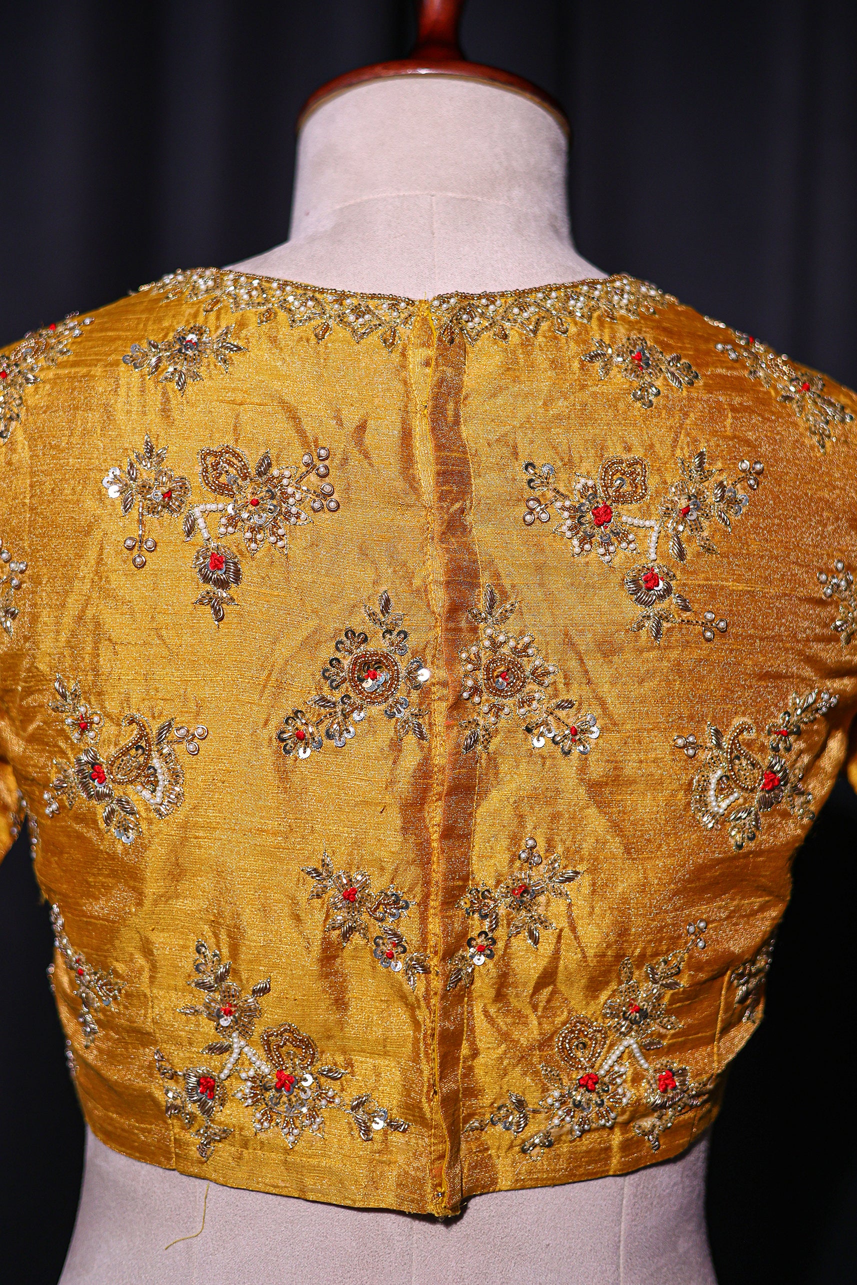 Raw Silk Zardosi Work