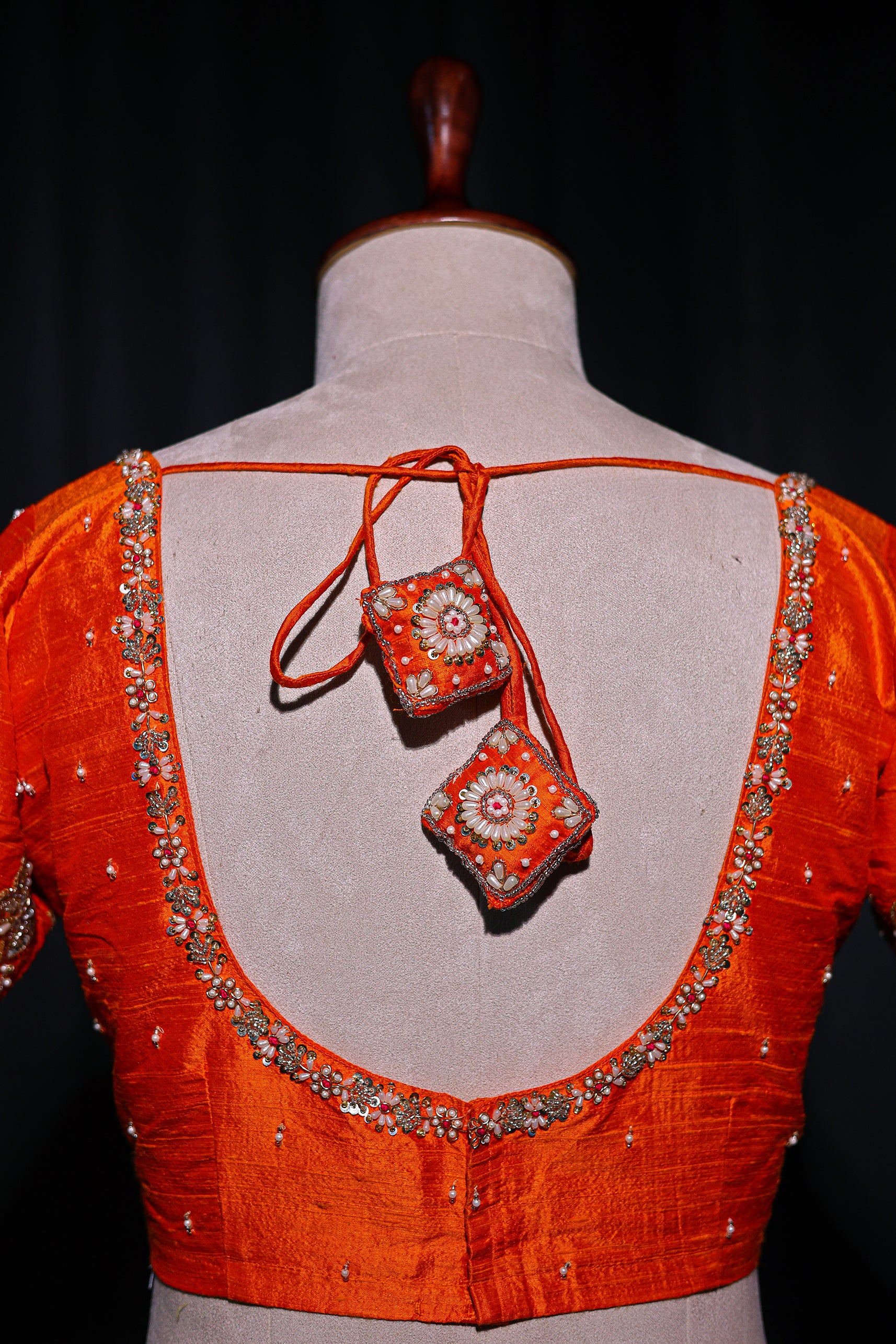 Raw Silk Zardosi Work
