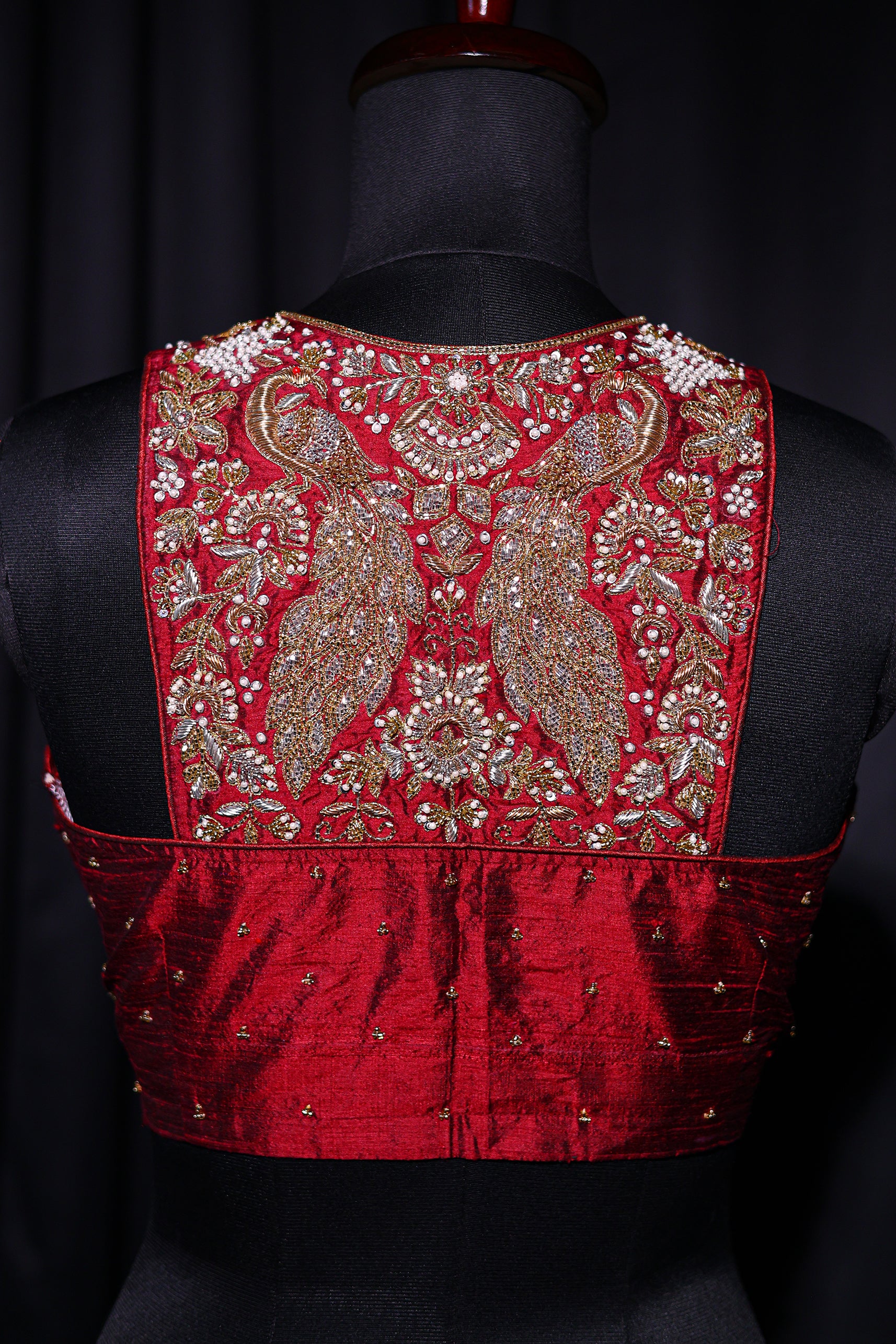 Raw Silk Sleeveless Blouse