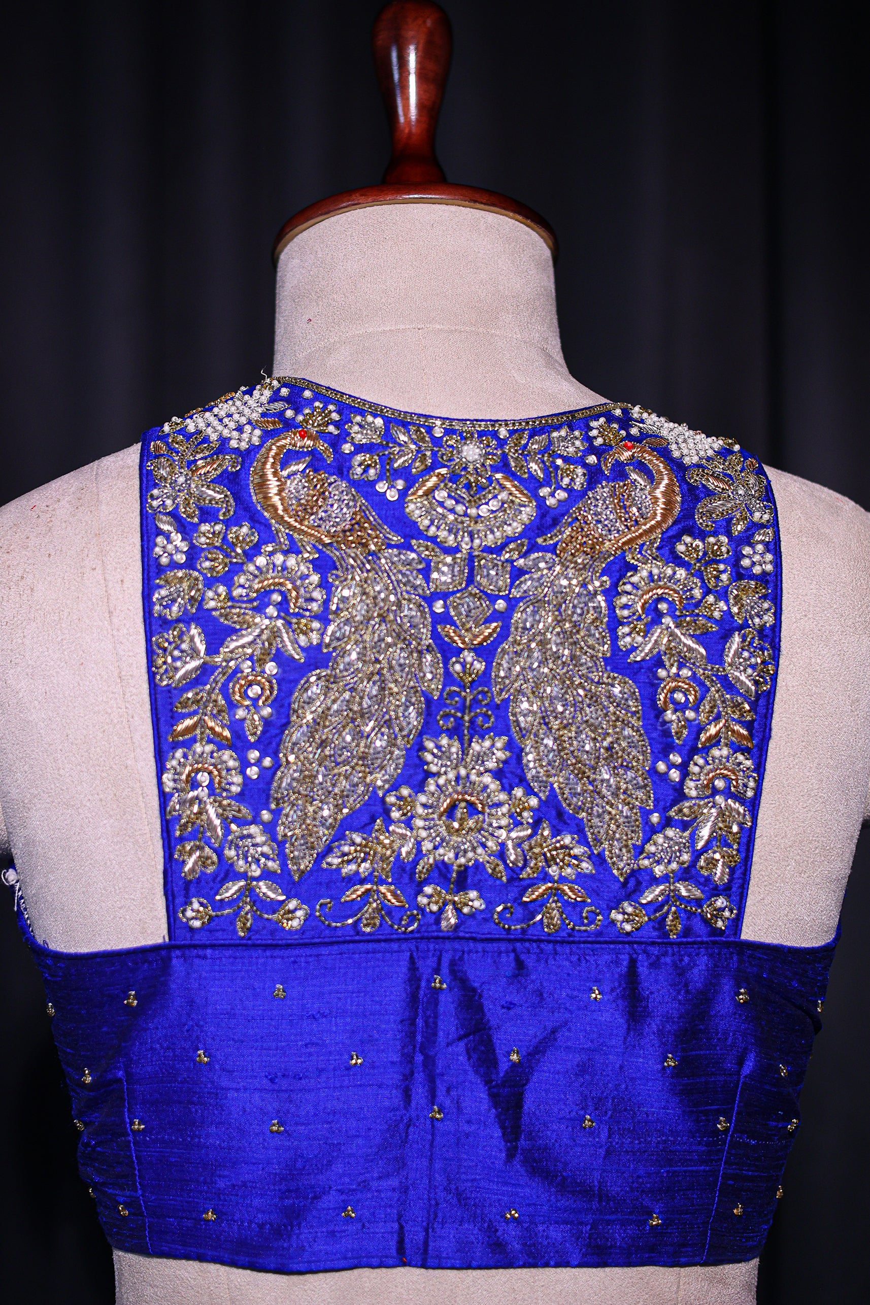 Raw Silk Sleeveless Blouse