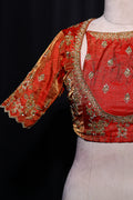 Raw Silk Zardosi Work