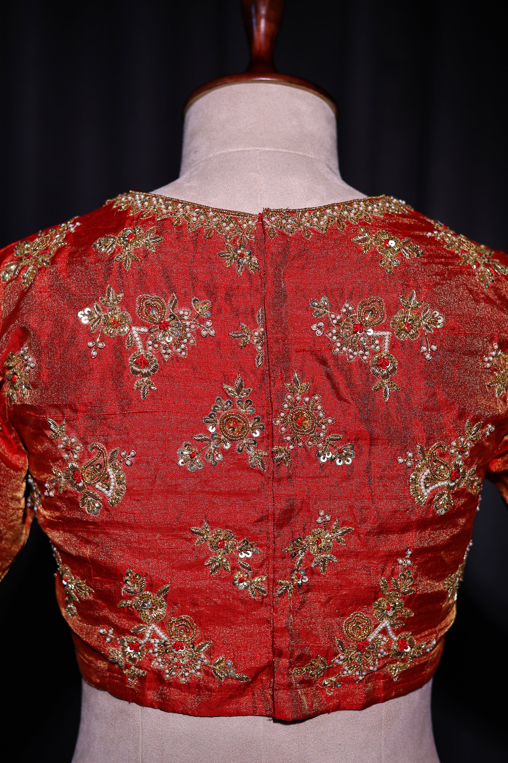 Raw Silk Zardosi Work