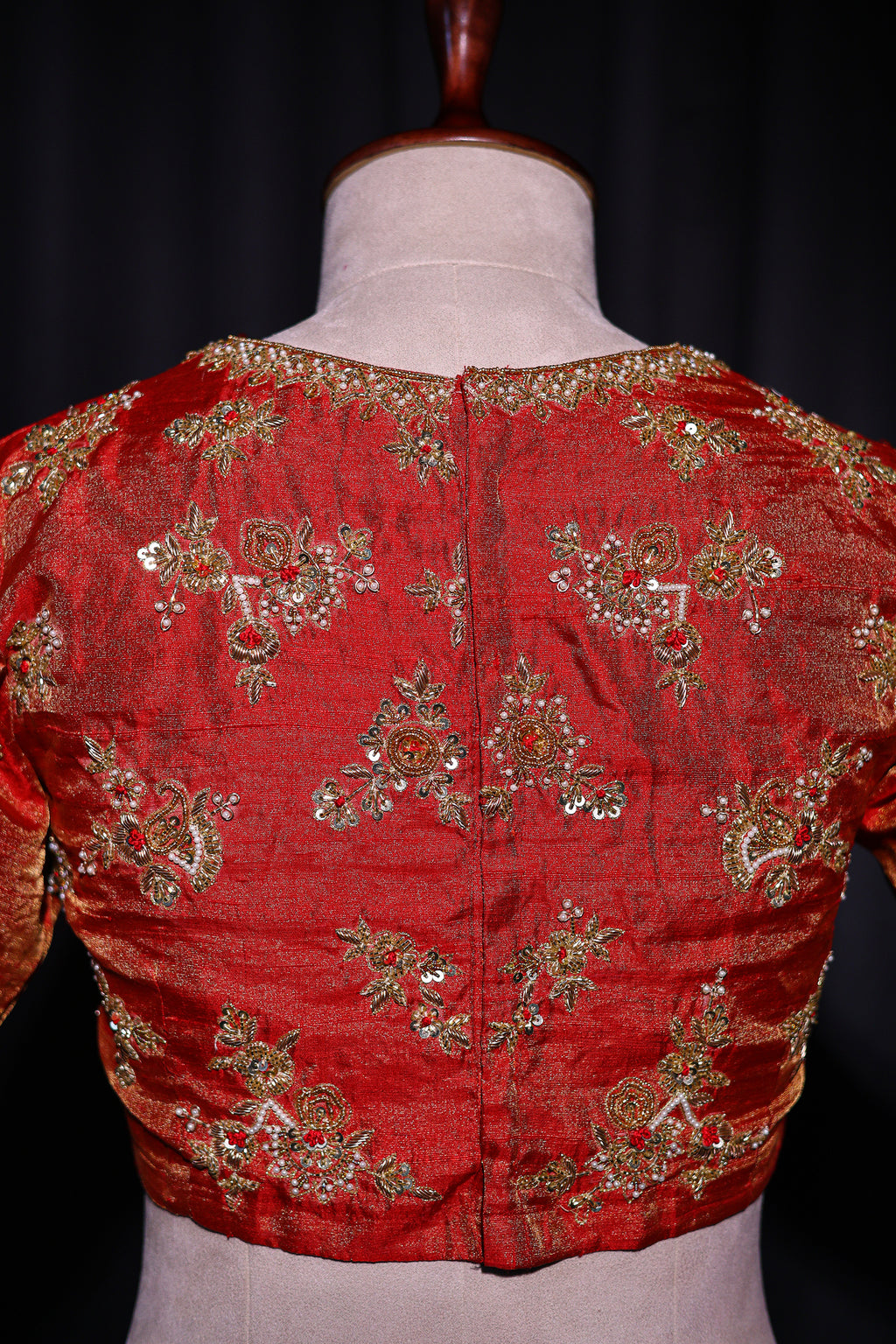 Raw Silk Zardosi Work