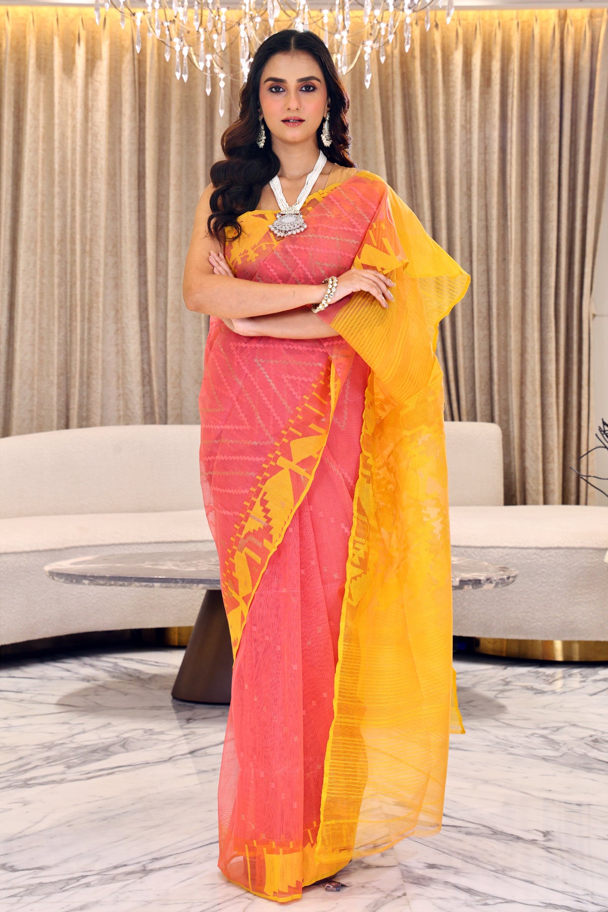 Cotton Silk Dhakai Jamdani Saree at ₹ 680/piece in Phulia | ID Cotton Silk Dhakai Jamdani Saree at ₹ 680/piece in Phulia | ID