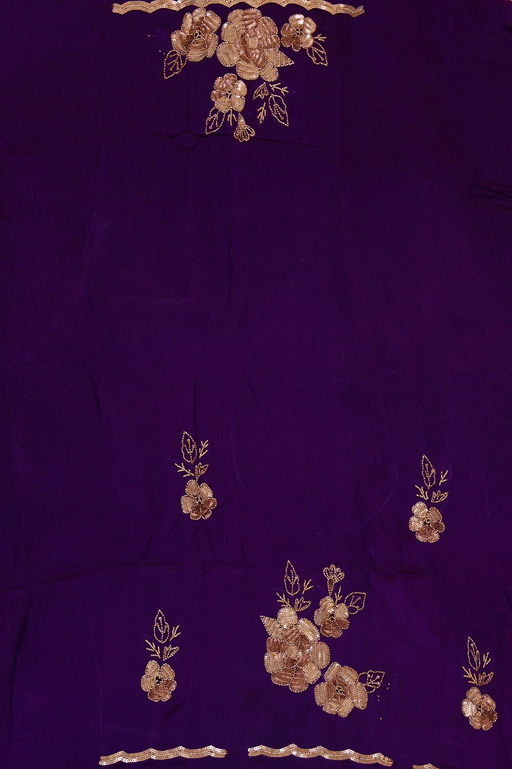 Crepe Satin Zardosi Work