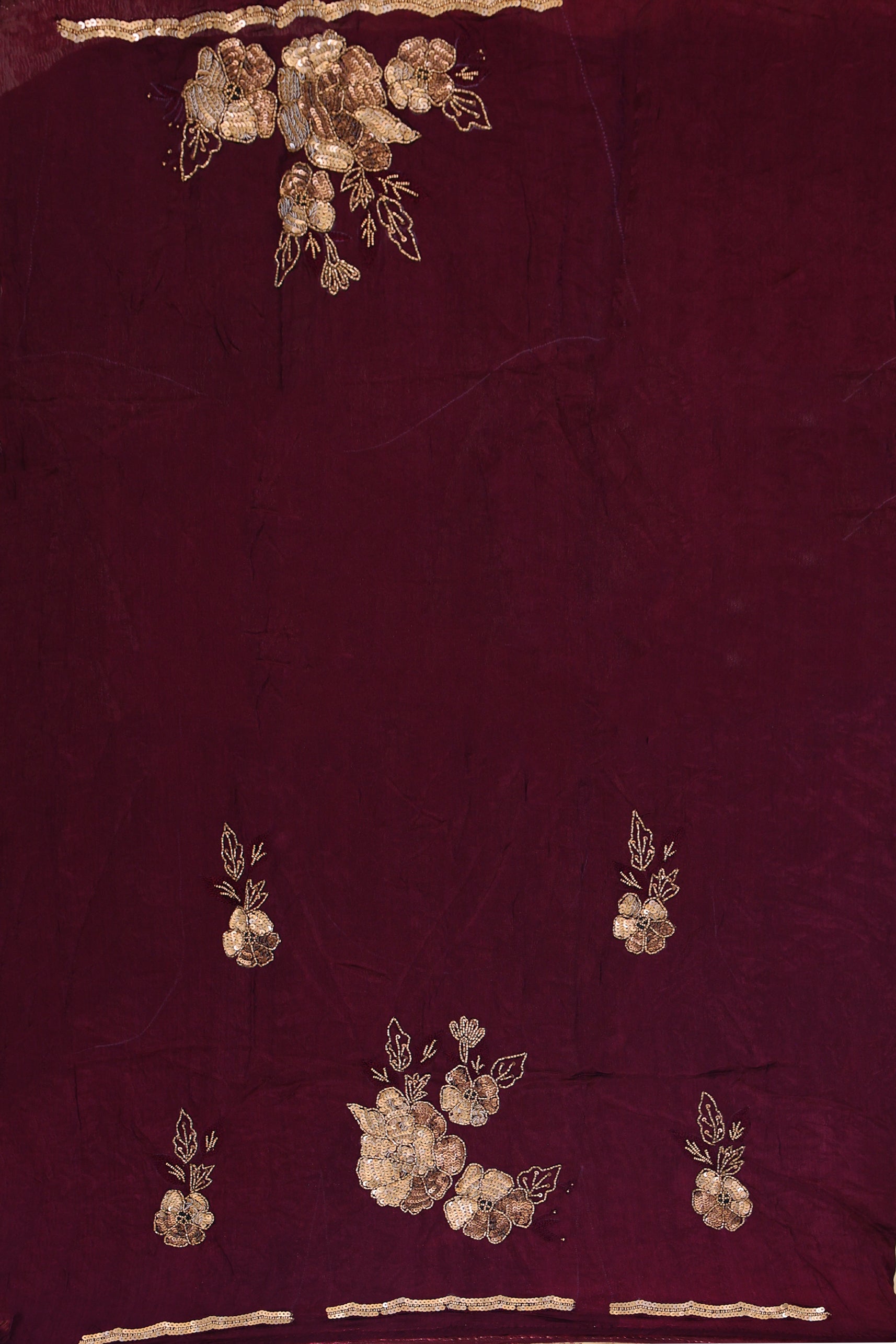 Crepe Satin Zardosi Work