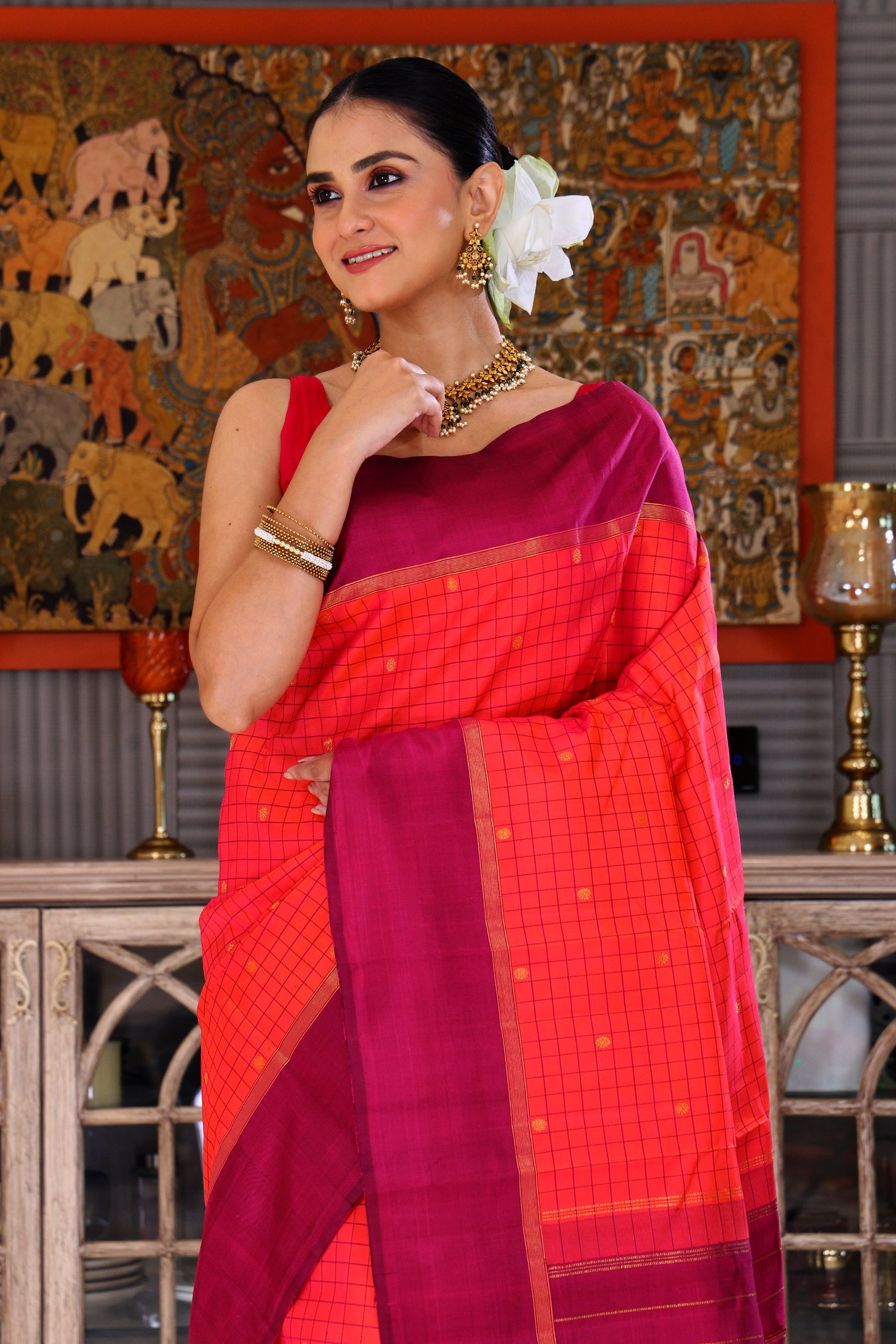 Checks Kanjivaram