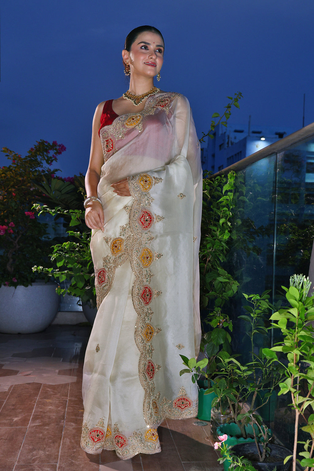 Organza Zardosi Work