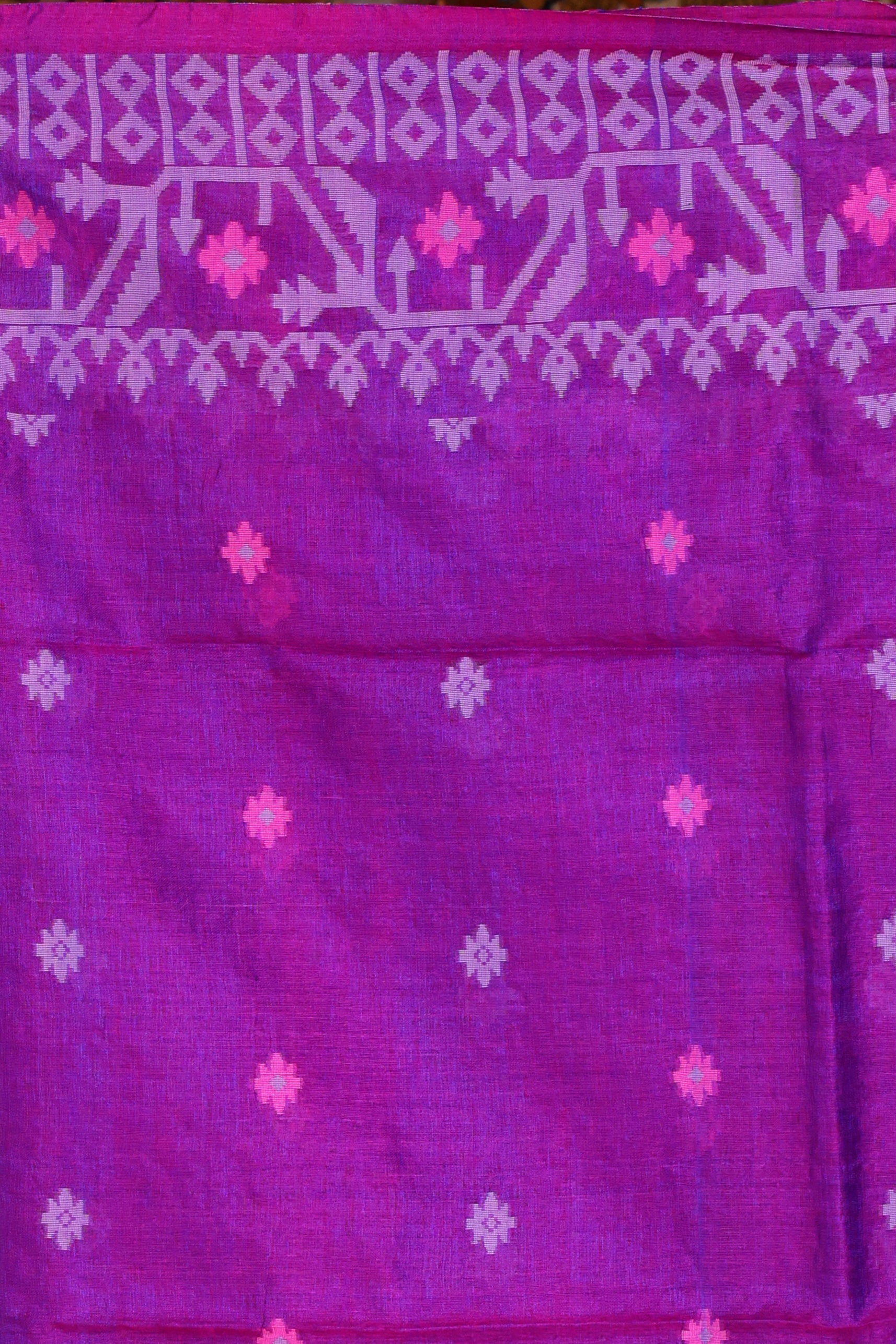 Tussar Dual Tone Jamdani