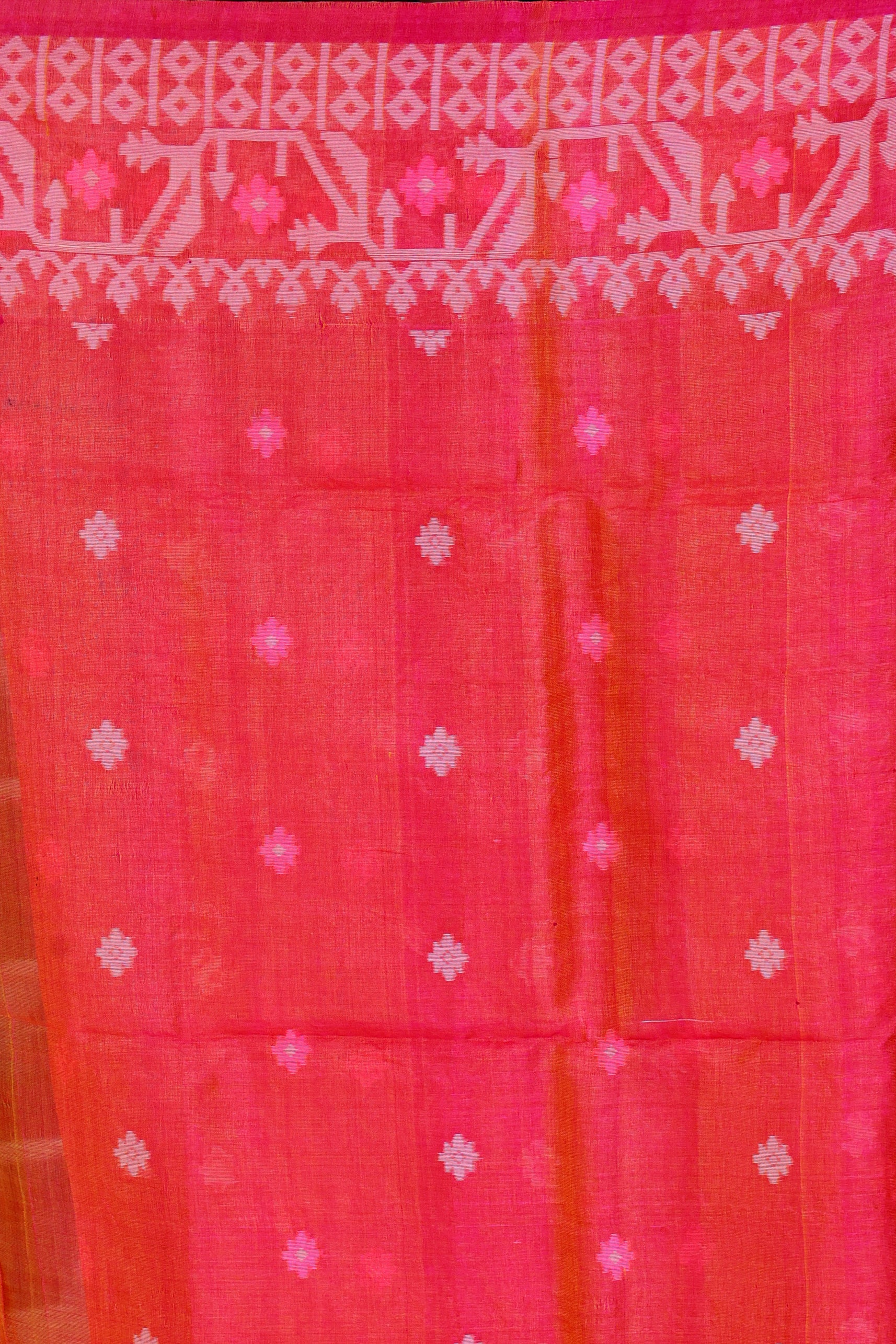 Tussar Dual Tone Jamdani