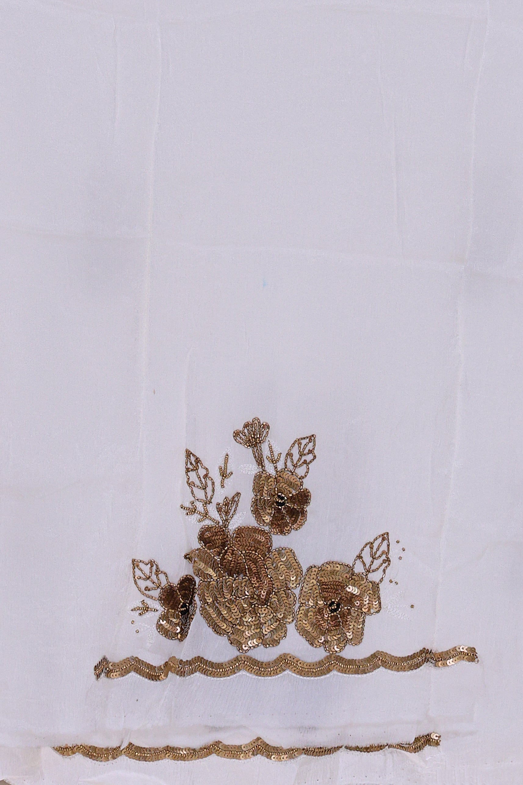 Crepe Satin Zardosi Work