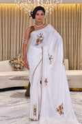 Crepe Satin Zardosi Work