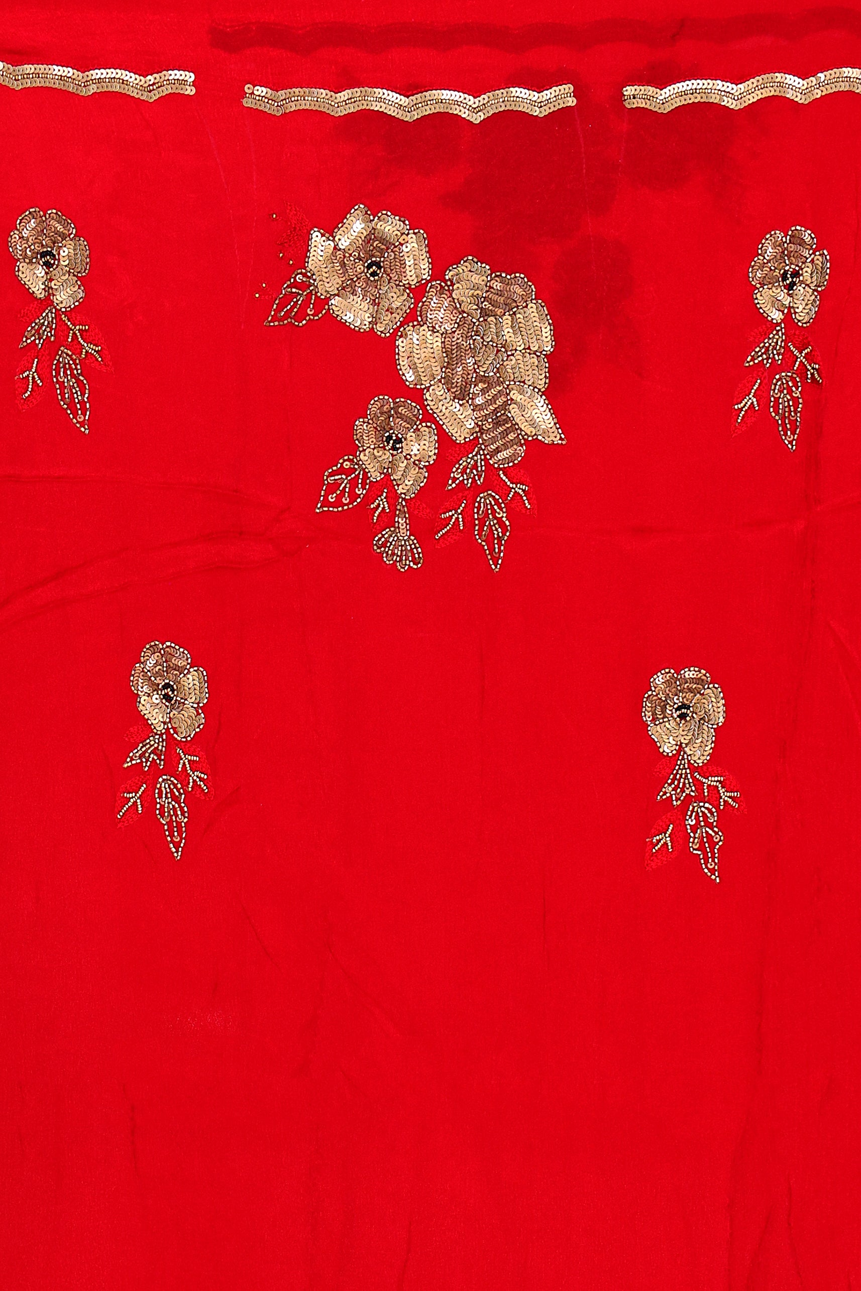 Crepe Satin Zardosi Work