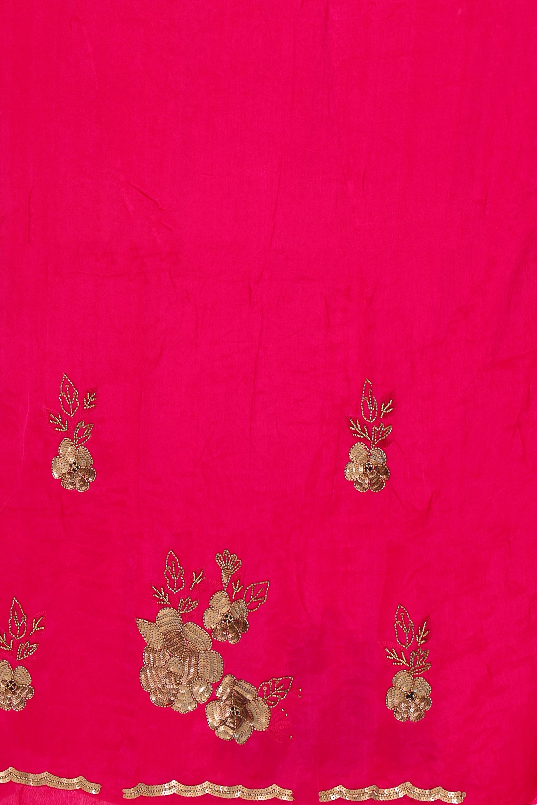 Crepe Satin Zardosi Work