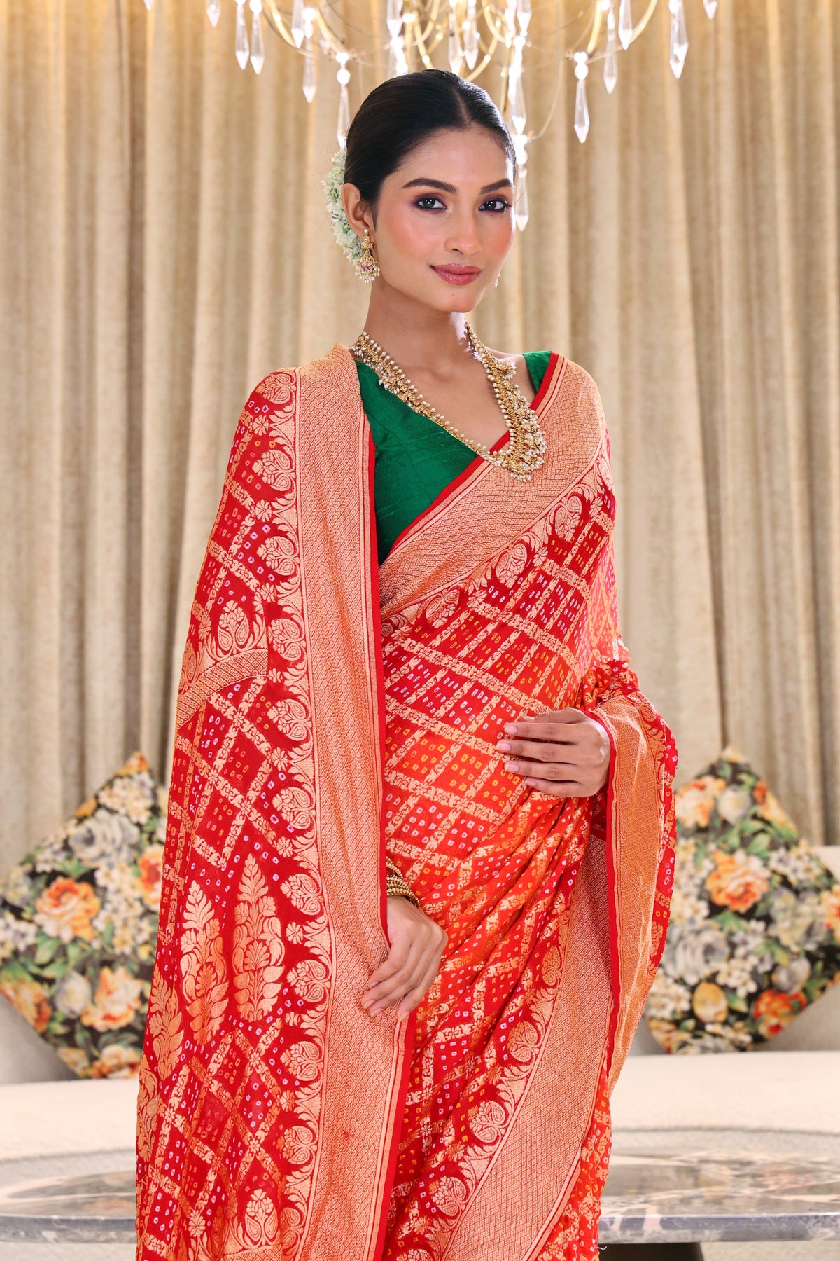 Pure Bandhej Khaddi